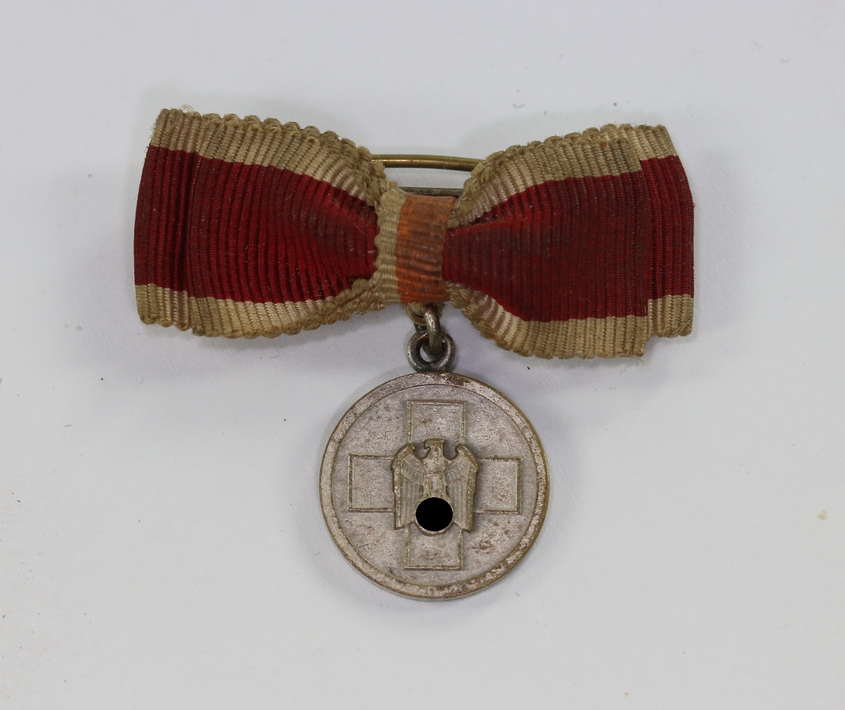 16 MM Miniatur Medaille für Deutsche Volkspflege, an Schleife  – Bild 1