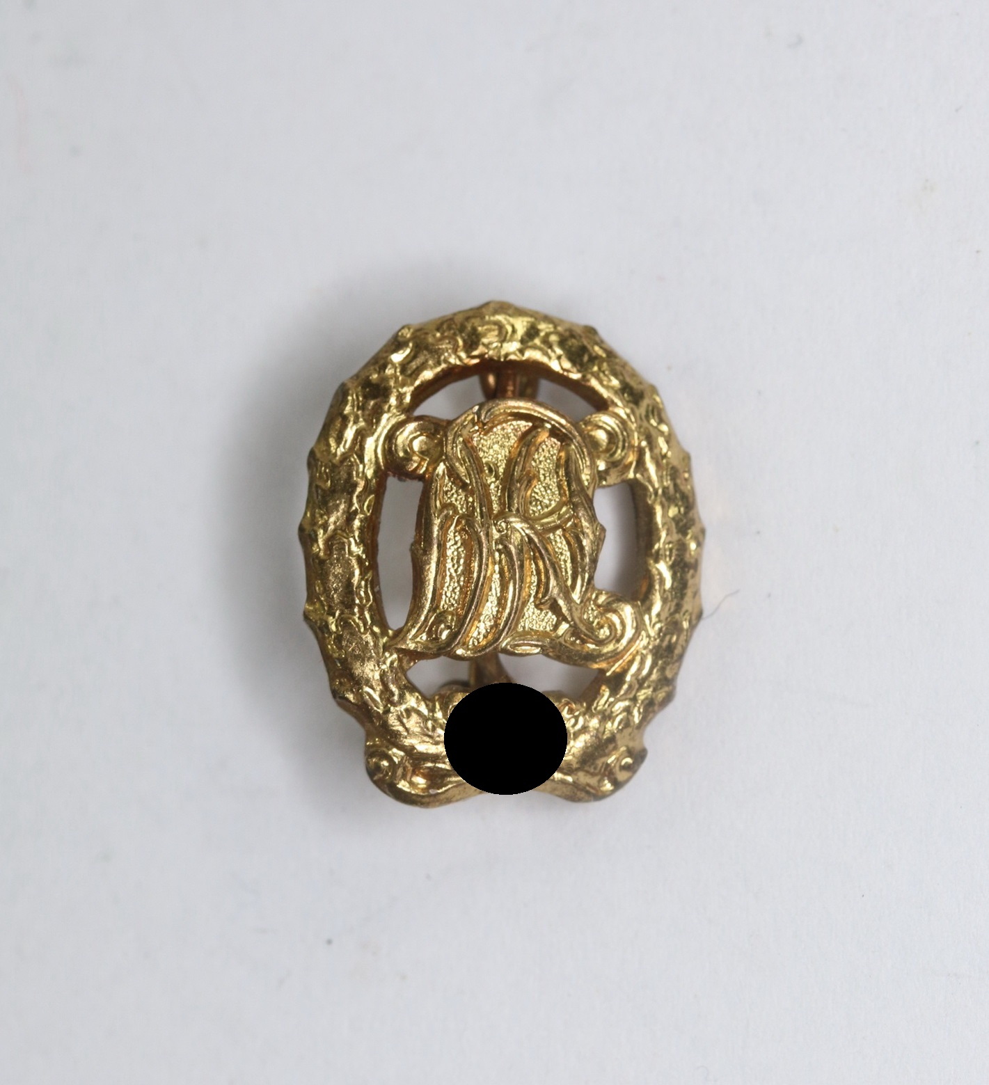 16  MM Miniatur Reichsportabzeichen in Gold, Hst. Wernstein Jena – Bild 1