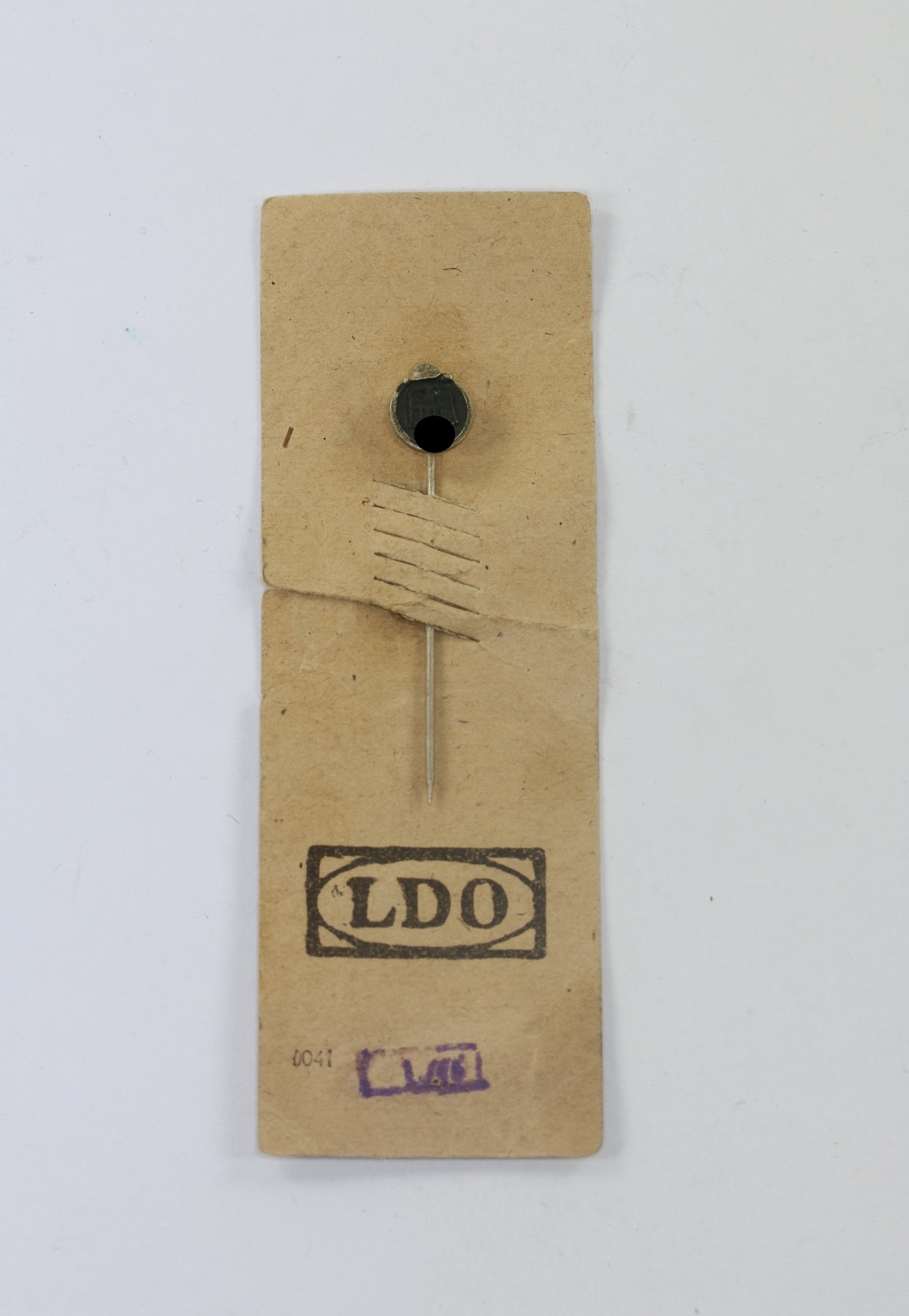 9 MM Miniatur Ostmedaille, Hst. L/16, auf LDO Steckkarte L/16 – Bild 1