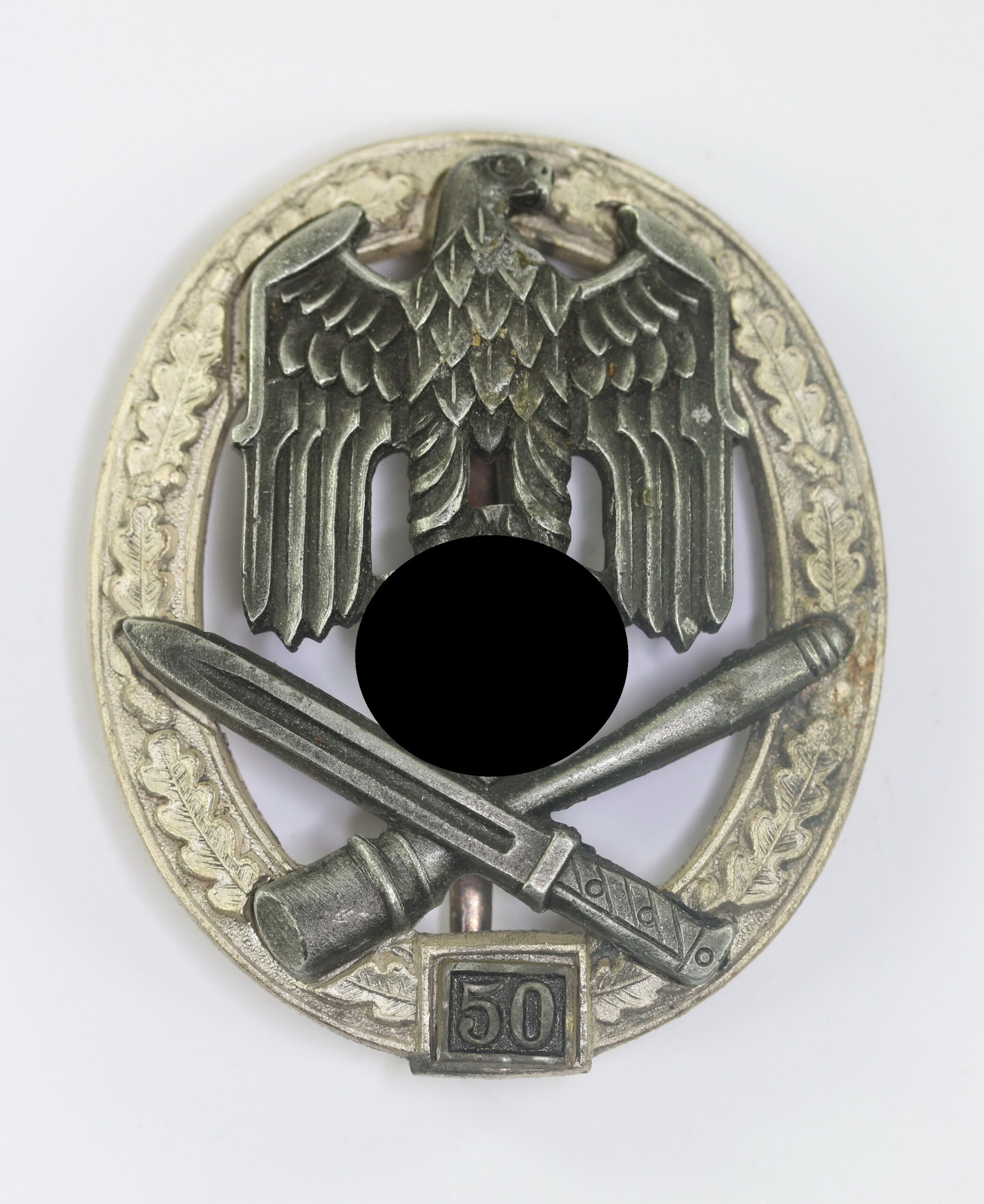  Allgemeines-Sturmabzeichen mit Einsatzzahl 50, Hst. RK (Rudolf Karneth, Gablonz) – Bild 1