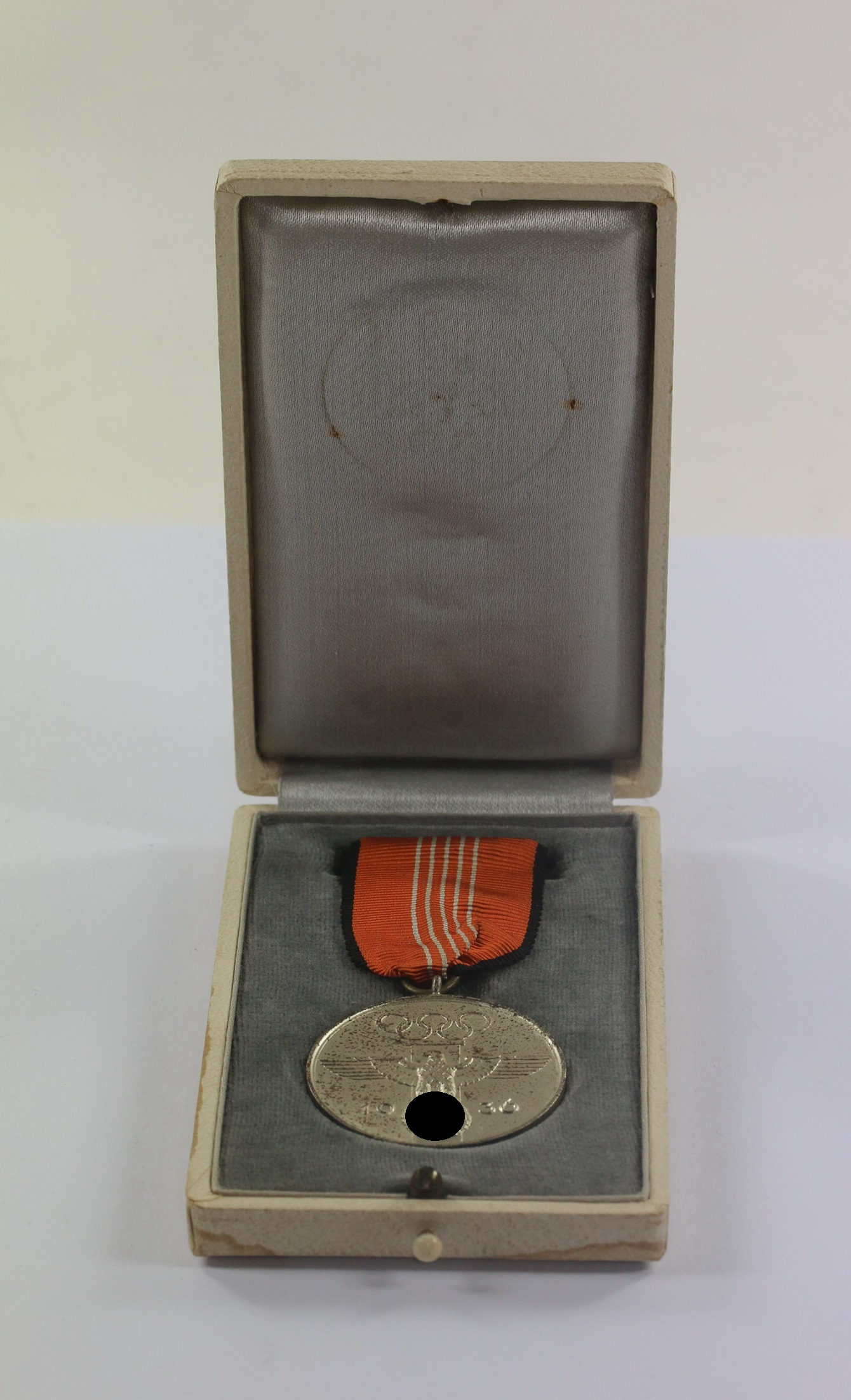  Deutsche Olympia Erinnerungsmedaille 1936, im Etui (Berlin 1936) – Bild 1