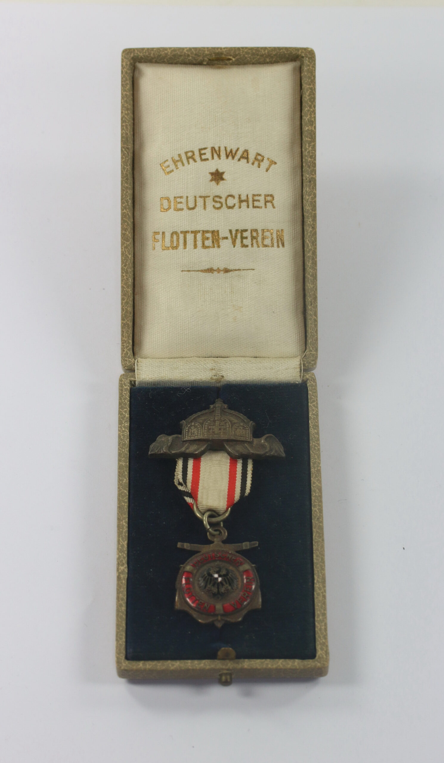  Deutscher Flotten-Verein (DFV), Abzeichen für Ehrenwarte in Silber, im Etui – Bild 1