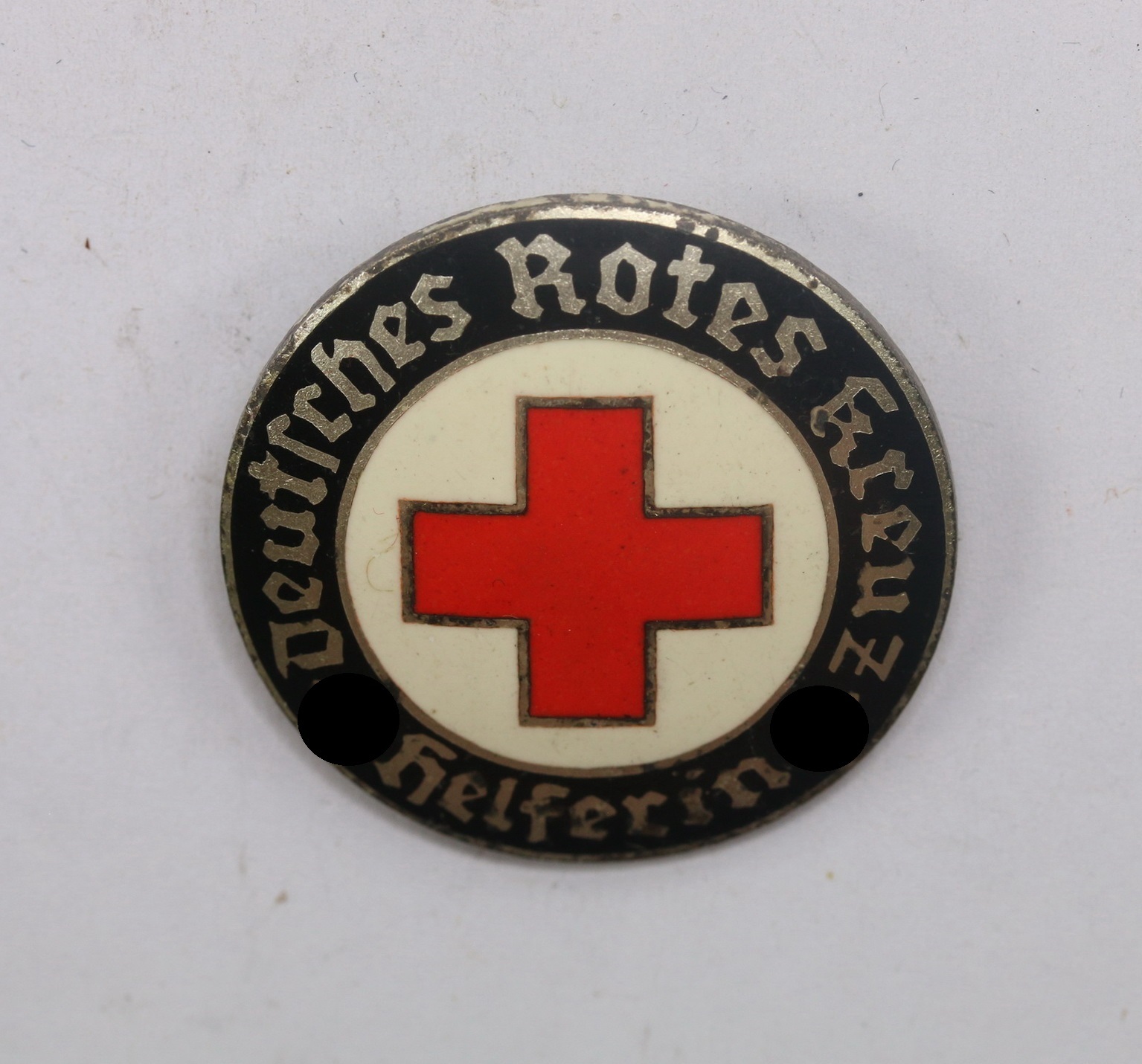  Deutsches Rotes Kreuz (DRK), Brosche für Helferin, Hst. ELM und Ges. Gesch. – Bild 1