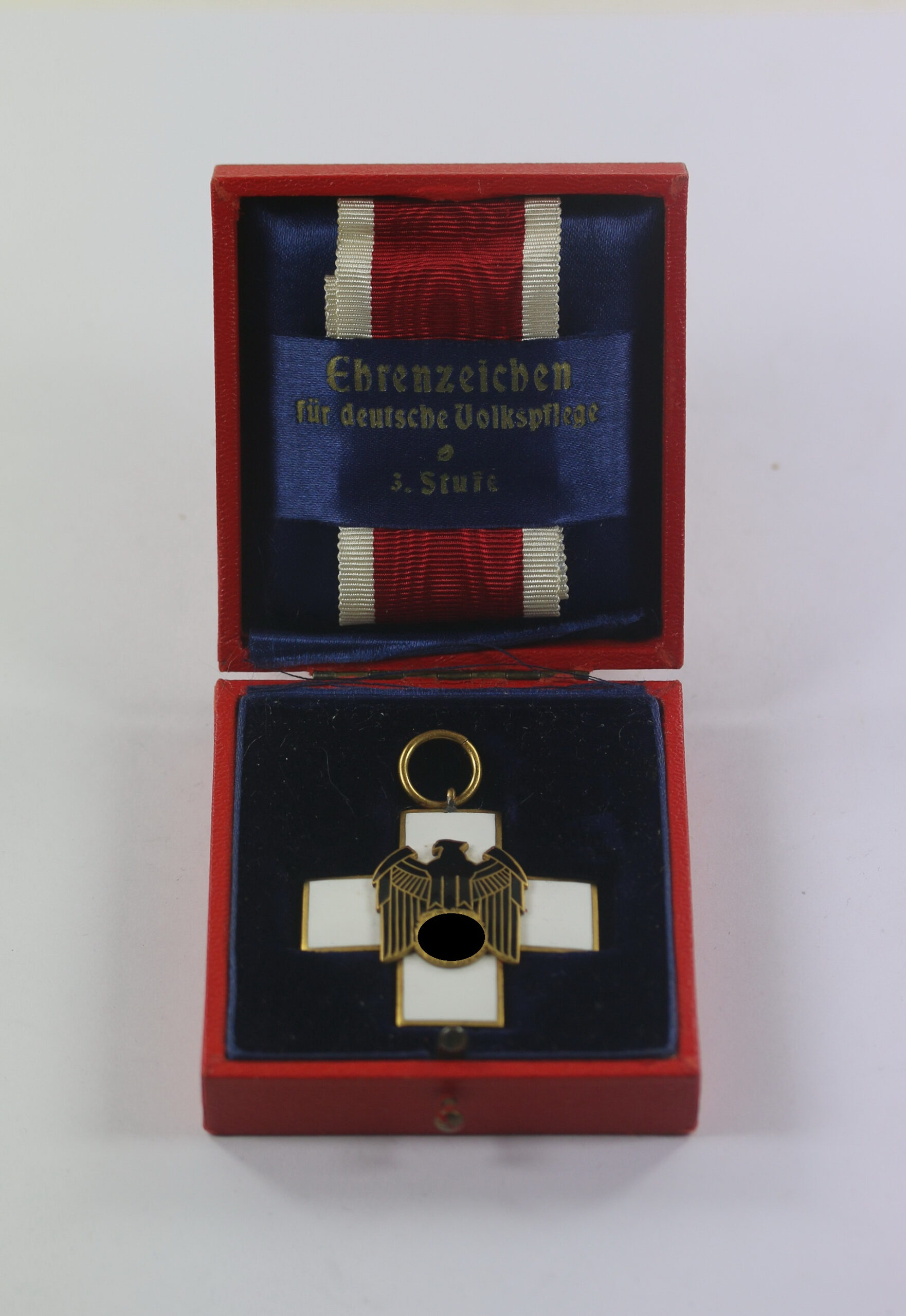  Ehrenzeichen für Deutsche Volkspflege 3. Stufe, im Etui Godet & Co. Berlin W8 Charlottenstr. 55 – Bild 1