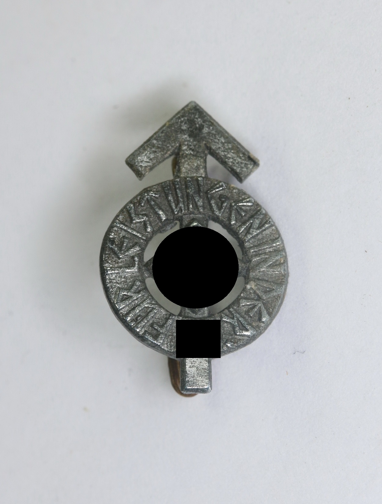  Hitlerjugend (HJ), Miniatur Leistungsabzeichen in Silber, Hst. RZM M1/101 (Gustav Brehmer, Markneukirchen) – Bild 1