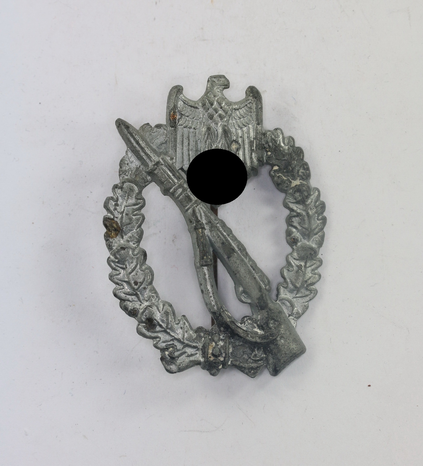  Infanterie Sturmabzeichen in Silber, Hst. ÜÜ (Ferdinand Wiedmann Frankfurt a.M.) – Bild 1