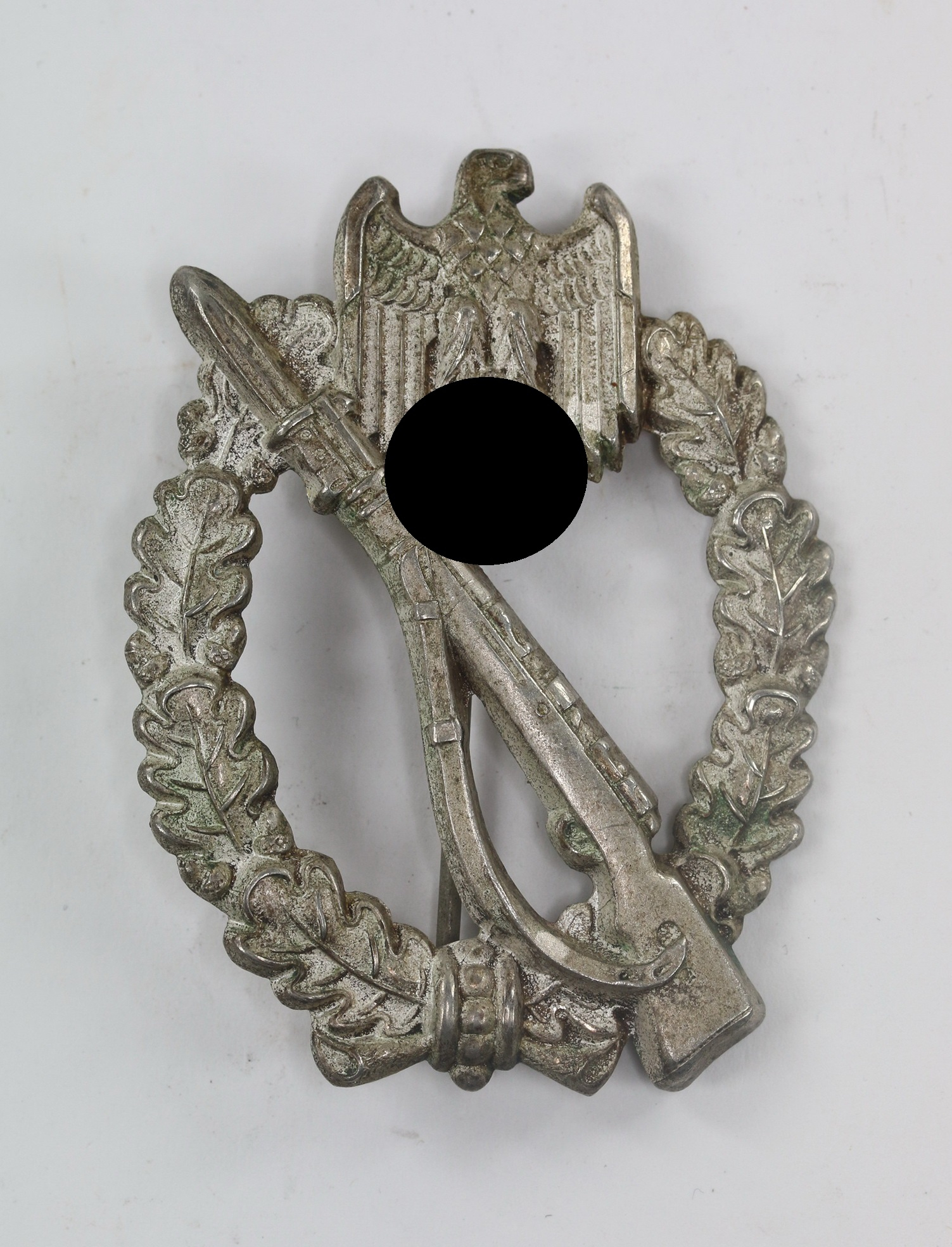  Infanterie Sturmabzeichen in Silber, Juncker, Neusilber "Porsche" – Bild 1