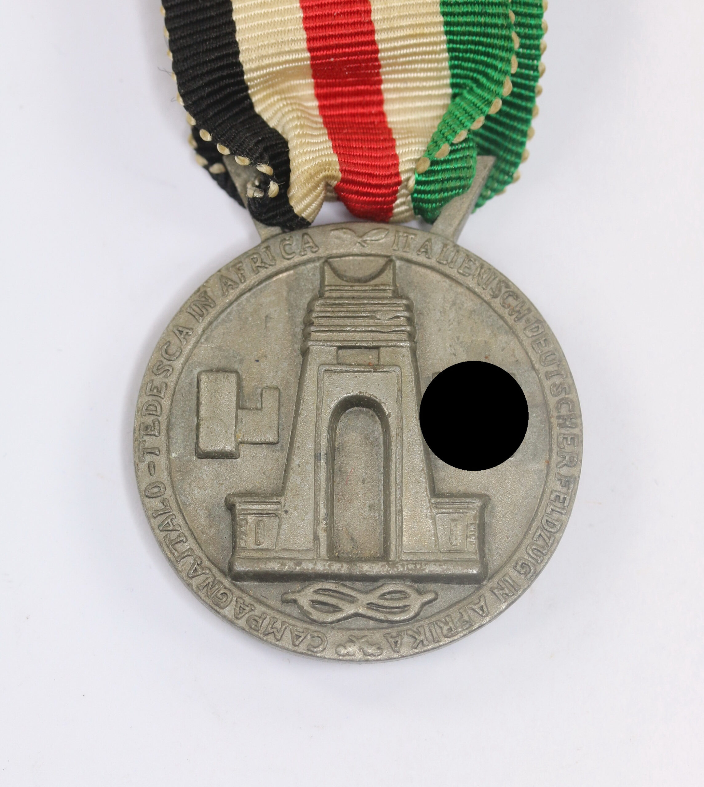  Italienisch-Deutsche Feldzugsmedaille für Afrika, Deutsche Fertigung (Zink) – Bild 1
