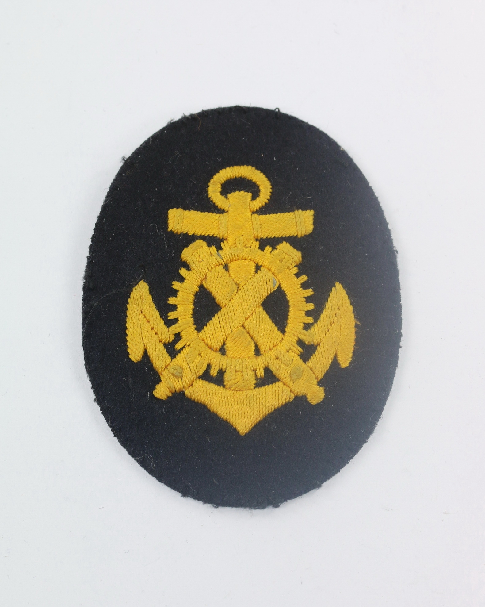  Kriegsmarine, Ärmelabzeichen Artillerie Mechaniker Maat für die blaue Bluse – Bild 1