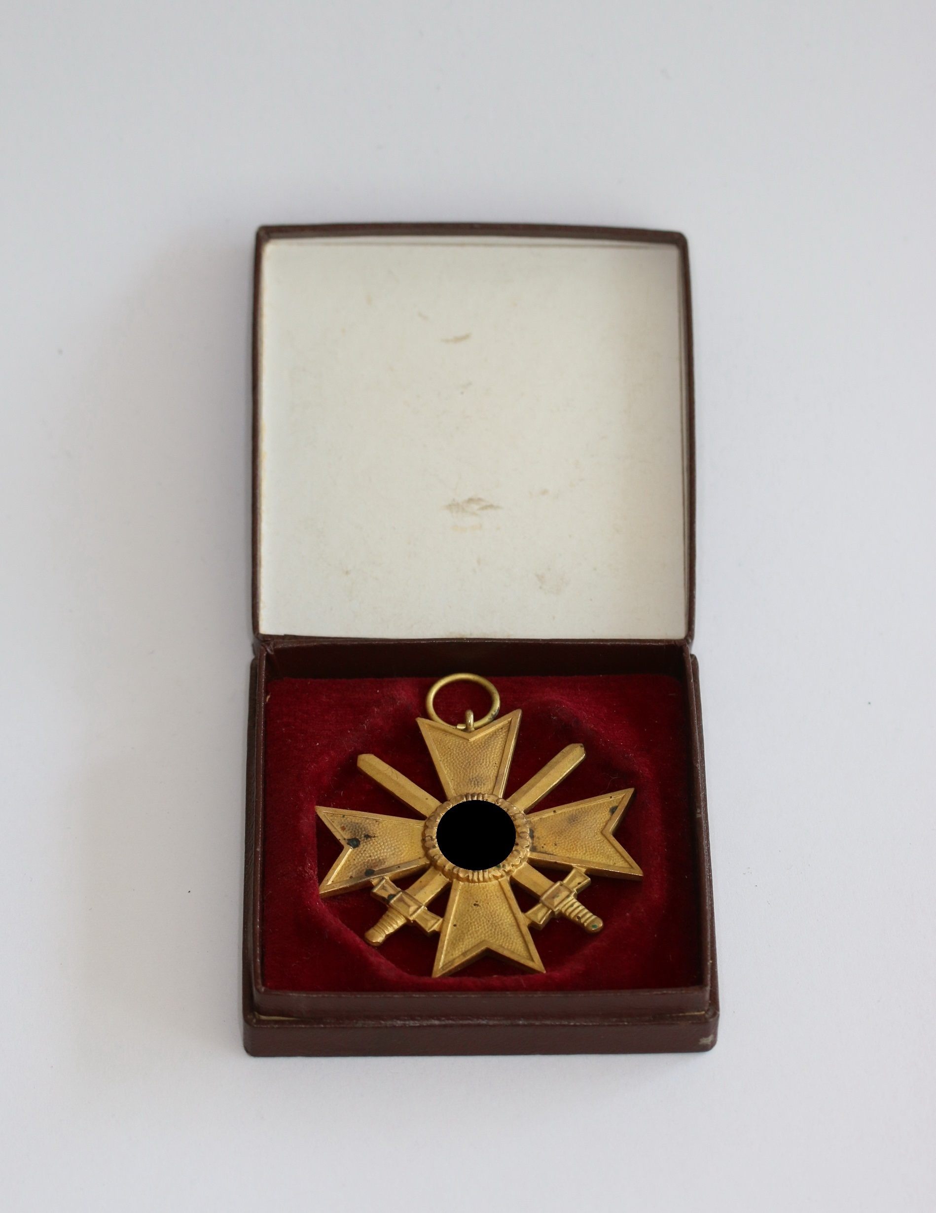  Kriegsverdienstkreuz 2. Klasse mit Schwertern, Buntmetall, im LDO Etui 1. Form (!) – Bild 1