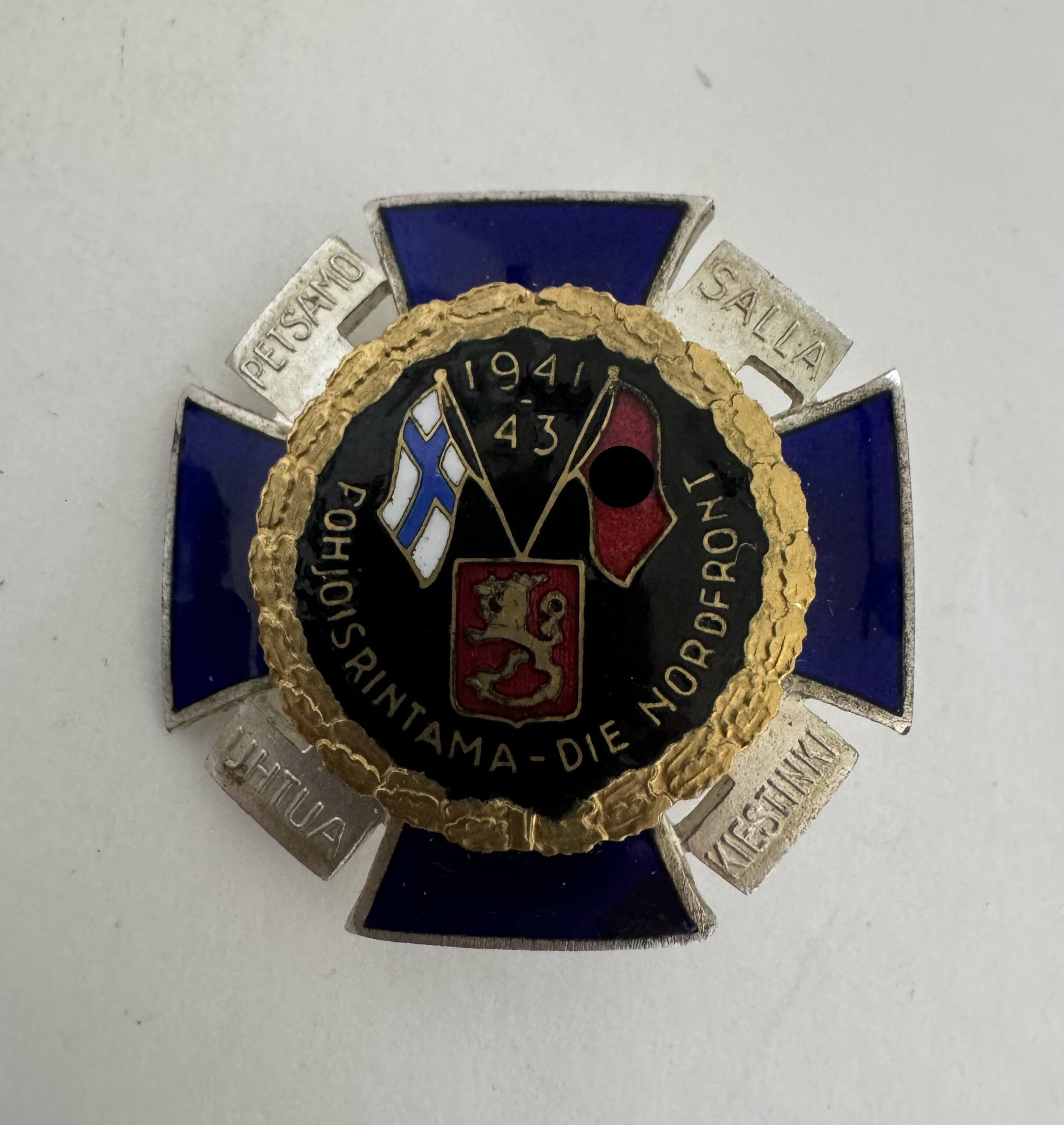  Nordfrontkreuz, 1941 - 43 (schwarz), Pohjoisrintama - Die Nortfront - Petsamo - Salls - Uhtua - Kiestinki – Bild 1