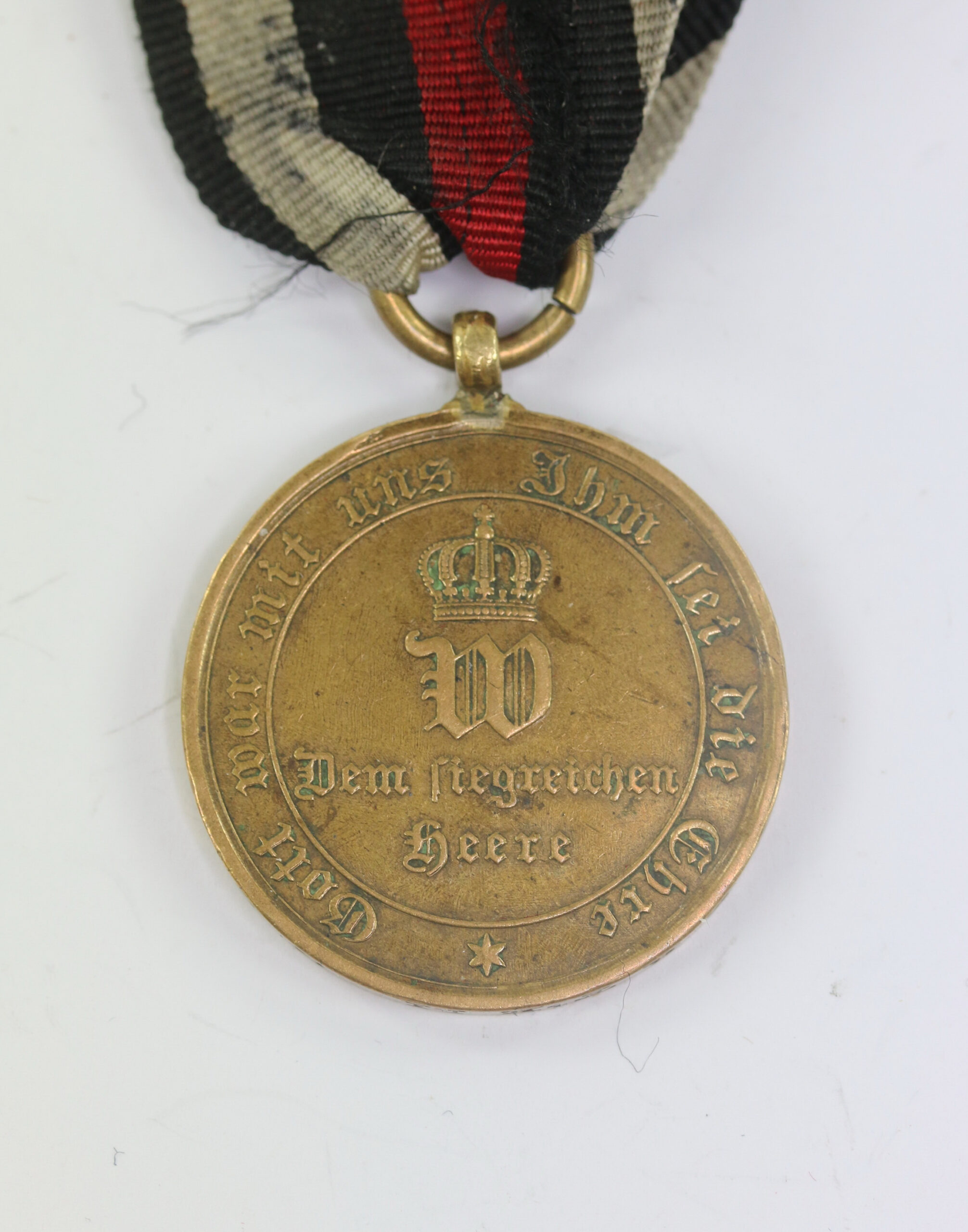  Preußen, Kriegsdenkmünze für Kämpfer 1870 - Aus eroberten Geschütz – Bild 1