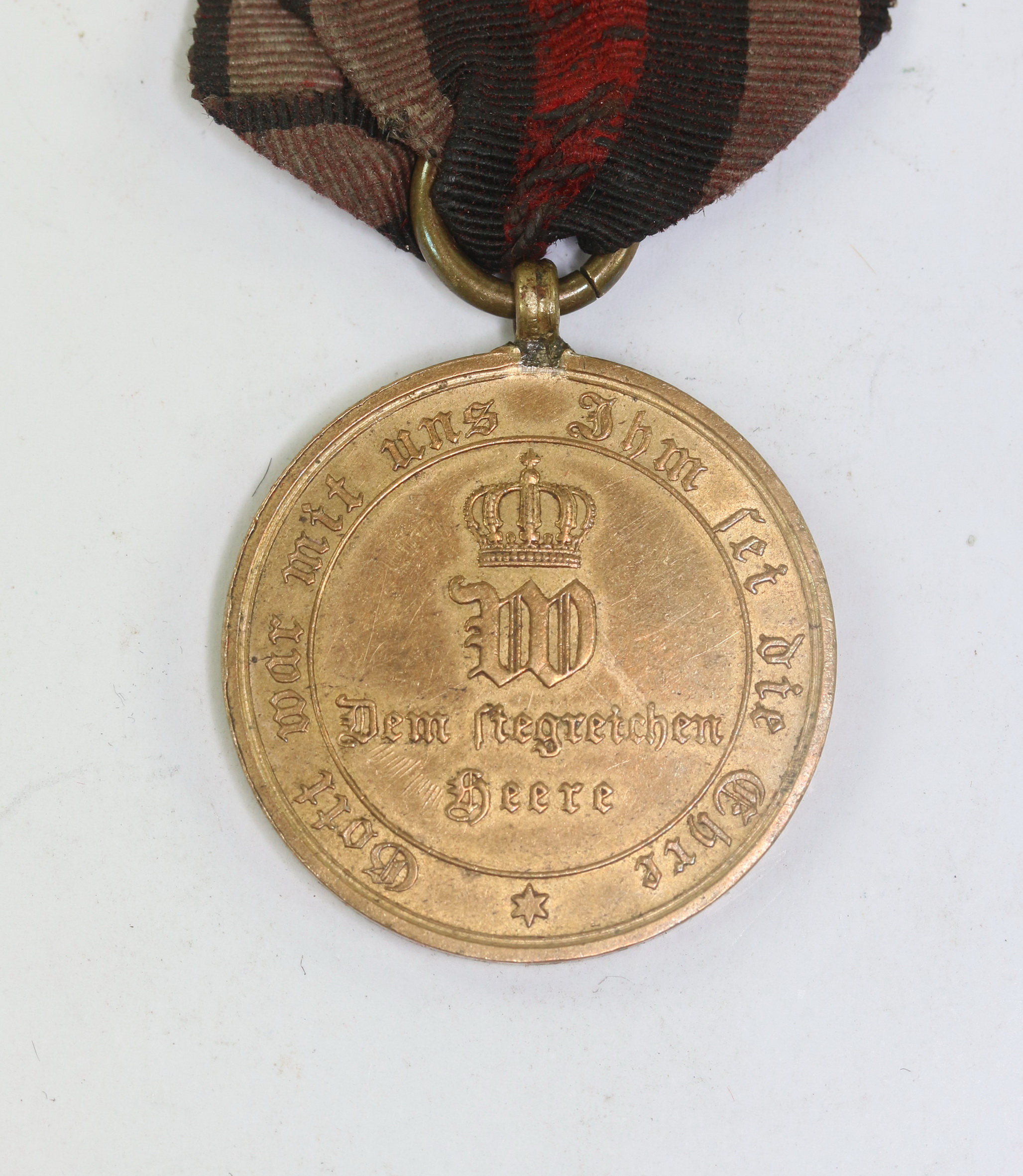  Preußen, Kriegsdenkmünze für Kämpfer 1870 - Aus eroberten Geschutz – Bild 1