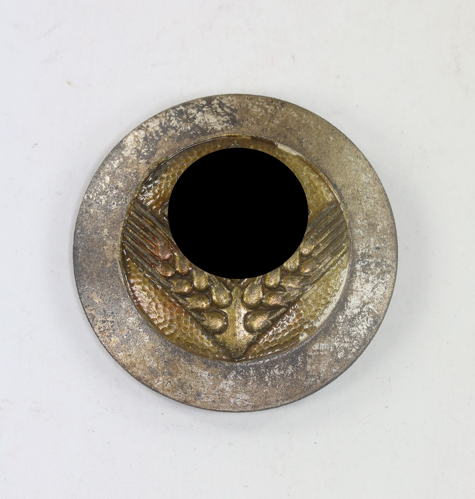  Reichsarbeitsdienst weibliche Jugend (RAD/wJ), Brosche für Sonderführerin, Hst. W. Deumer, Lüdenscheid (Bienen Wappen) – Bild 1