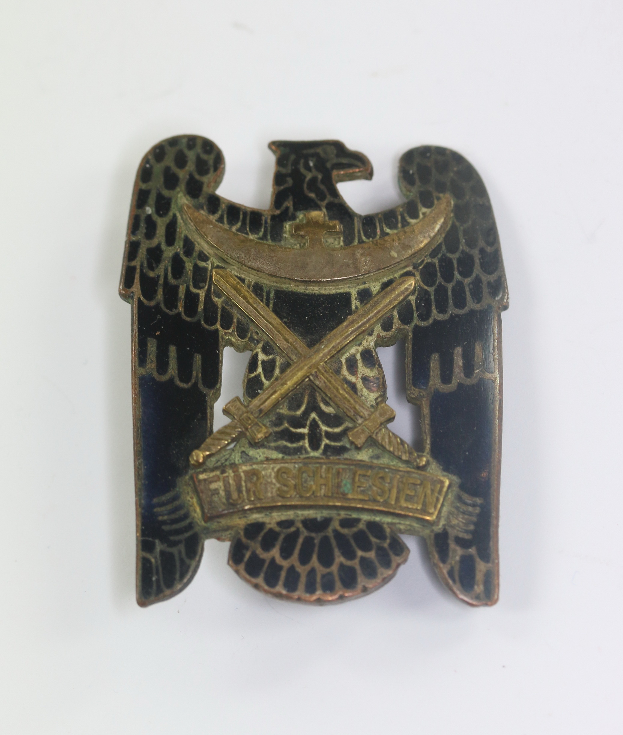 _schlesischer_adler_1 Schlesischer Adler 1. Stufe, mit Schwertern, emailliert, Wilhelm Deumer, Lüdenscheid – Bild 1