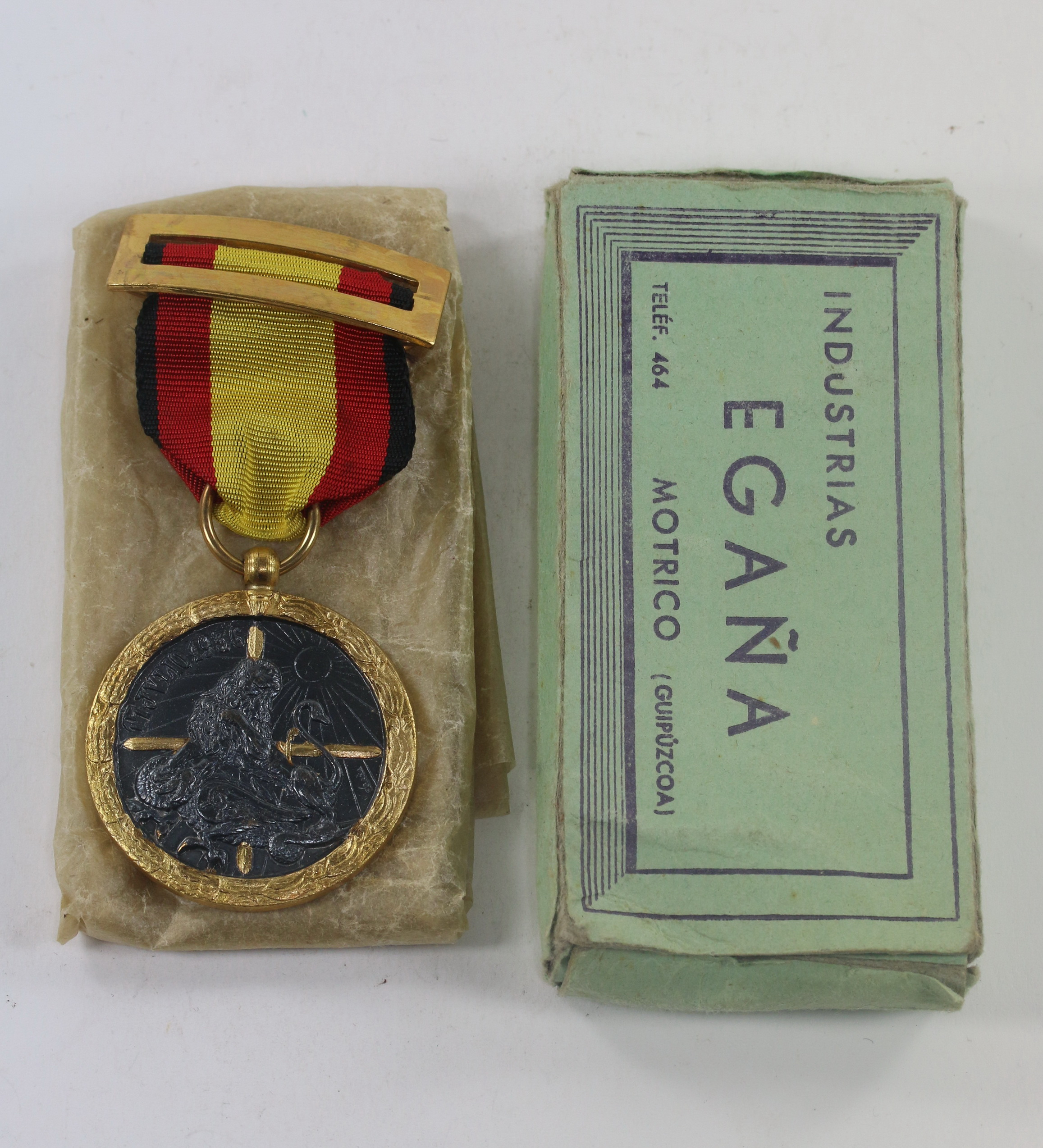  Spanien, Medalla de la Campaña, in Verleihungsschatel Egana (Legion Condor) – Bild 1