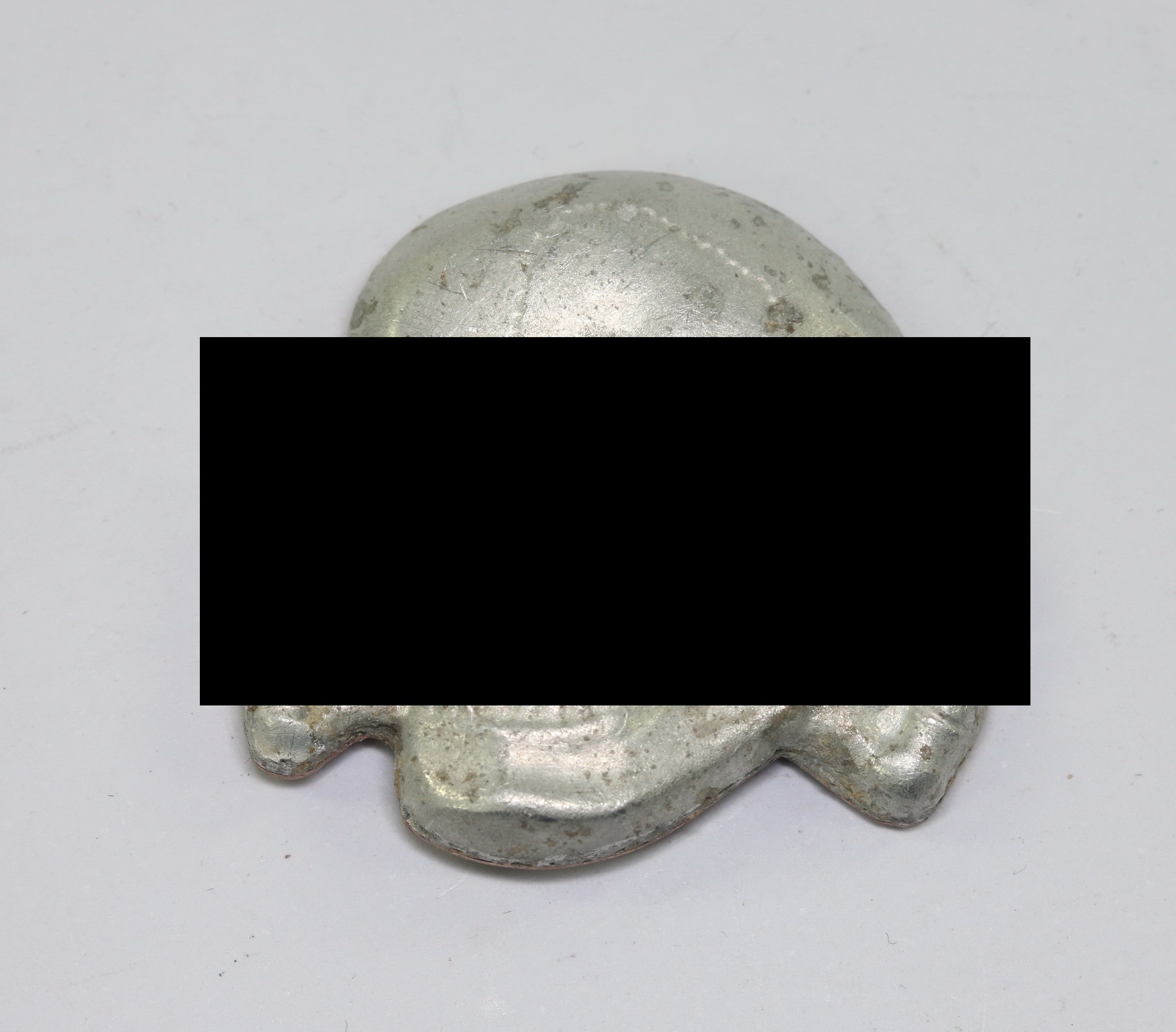  Waffen SS, Totenkopf für die Schirmmütze, Hst, RZM 499/41 (Zimmermann, Pforzheim) – Bild 1