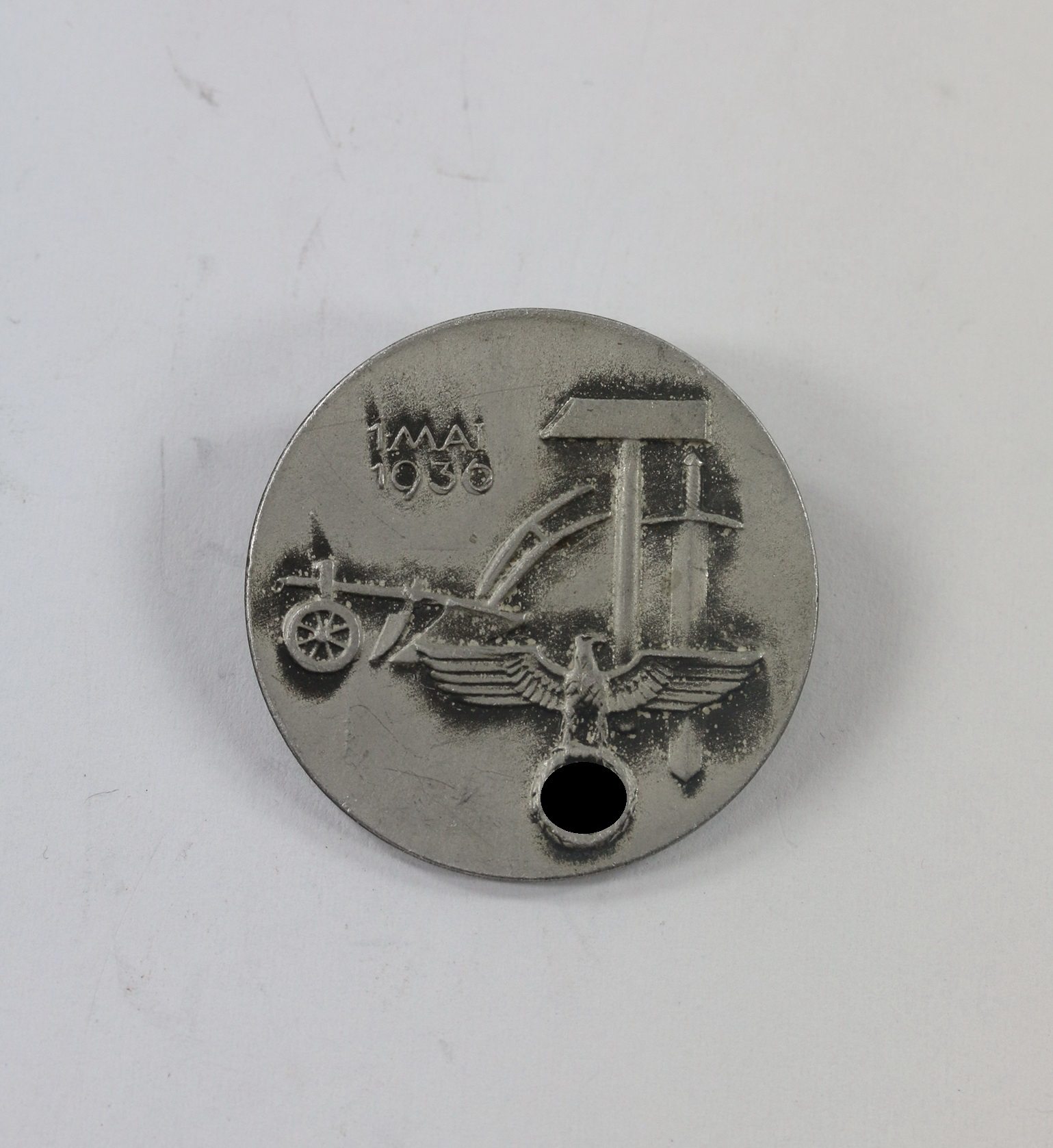 Abzeichen, 1. Mai 1936, Hst. J. Dinnebier Nachf. Lüdenscheid – Bild 1