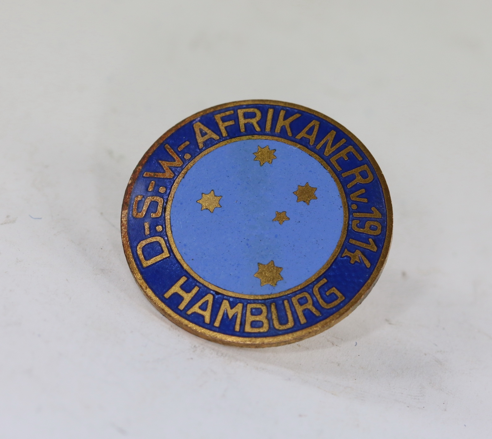 Abzeichen, D.-S.-W.- Afrikaner v. 1914 Hamburg, Hst. M. Fleck & Sohn Hamburg 3 – Bild 1