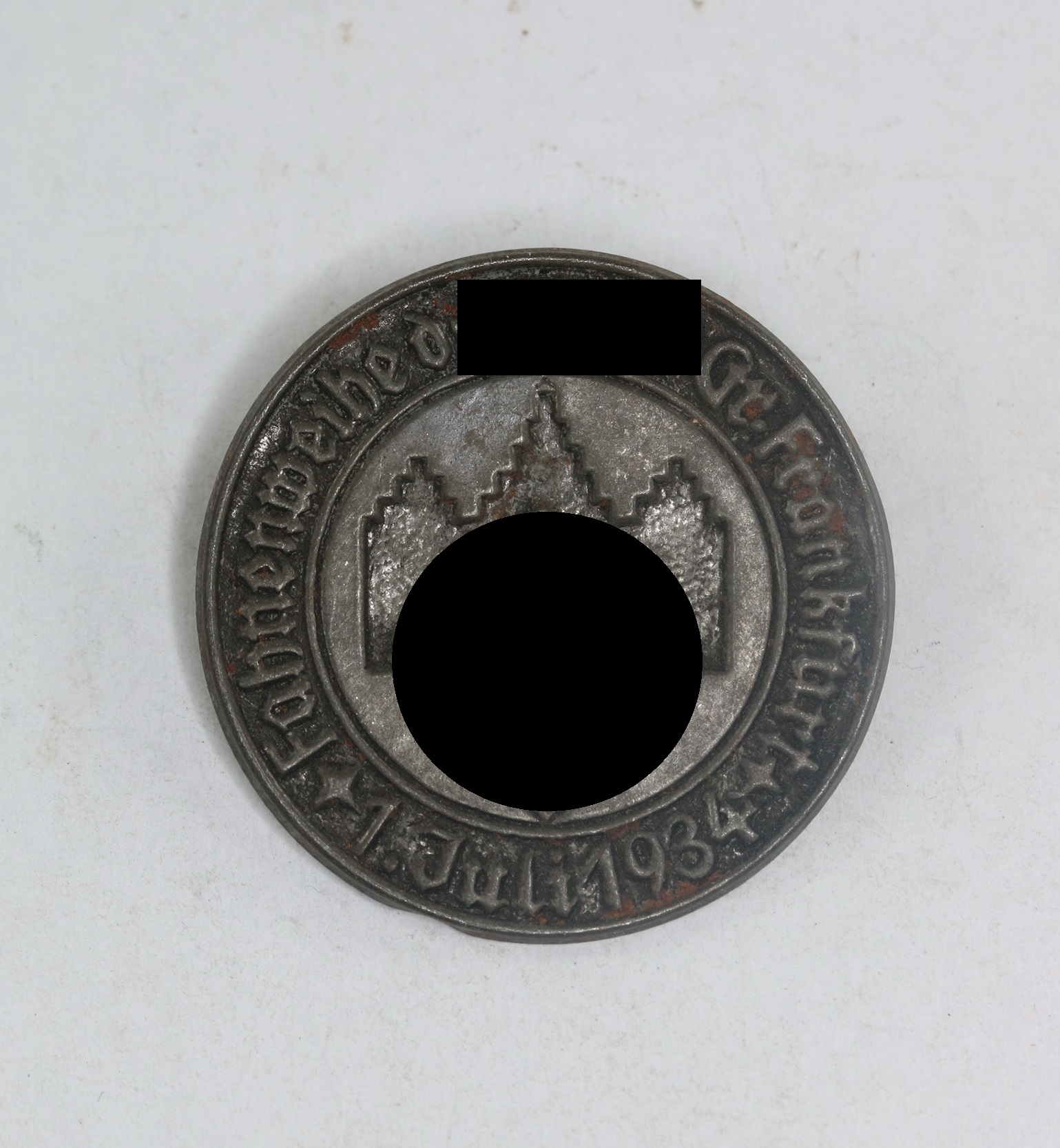 Abzeichen, Fahnenweihe d. NSDAP  Gr. Frankfurt 1. Juli 1934 – Bild 1