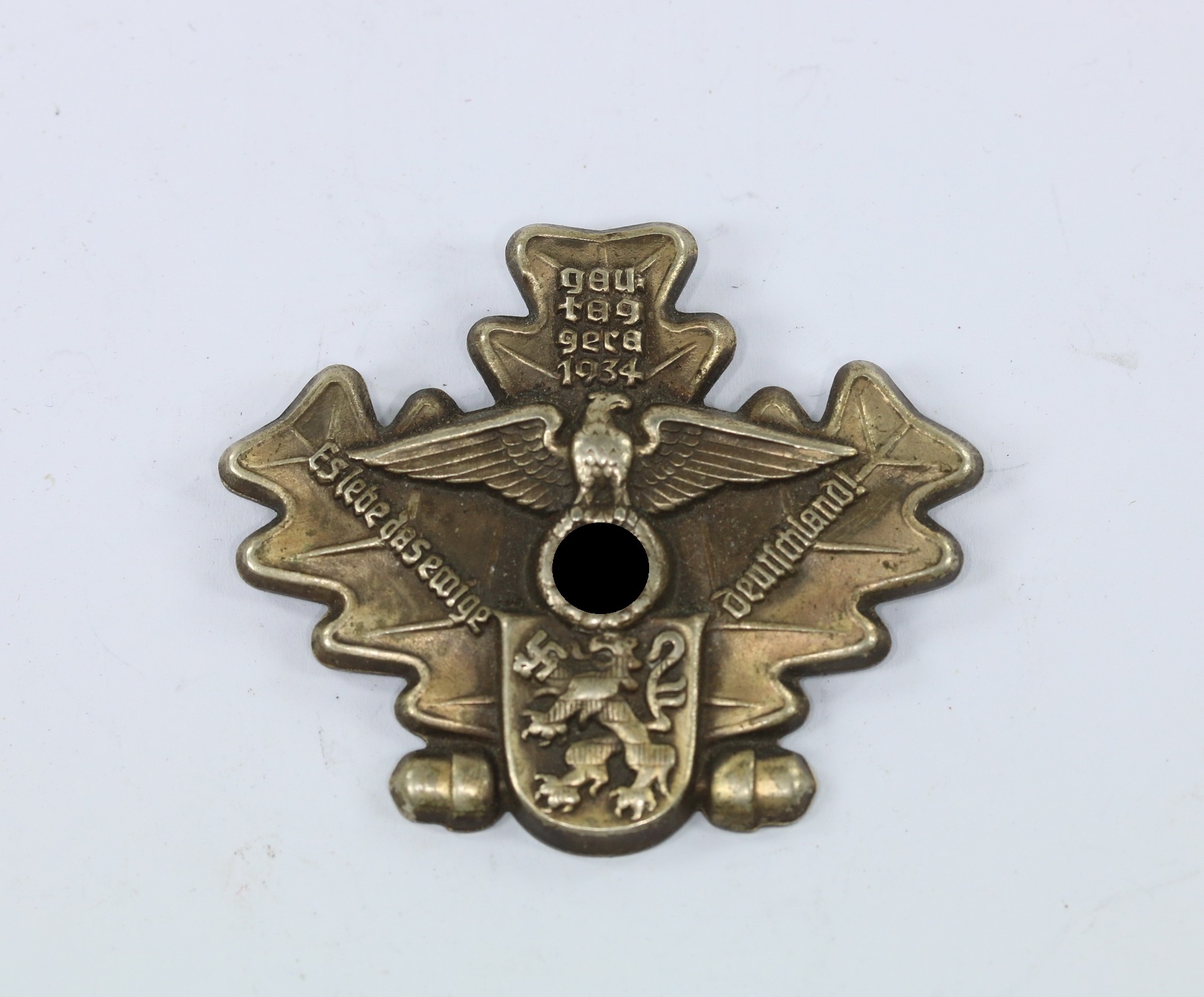 Abzeichen, Gautag Gera 1934 Es lebe das ewige Deutschland – Bild 1
