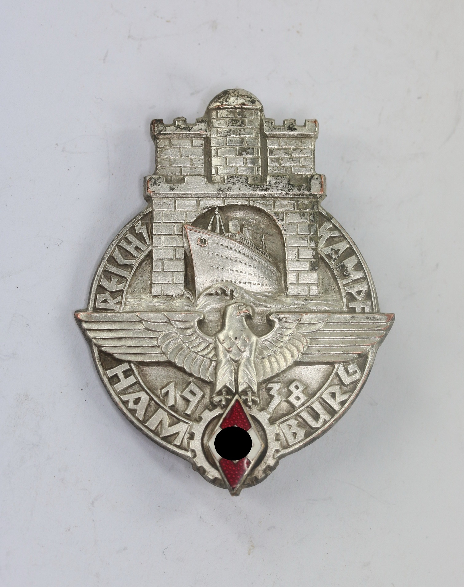 abzeichen_reichskampf_hamburg_1938_1__3 Abzeichen, Reichskampf Hamburg 1938 – Bild 1