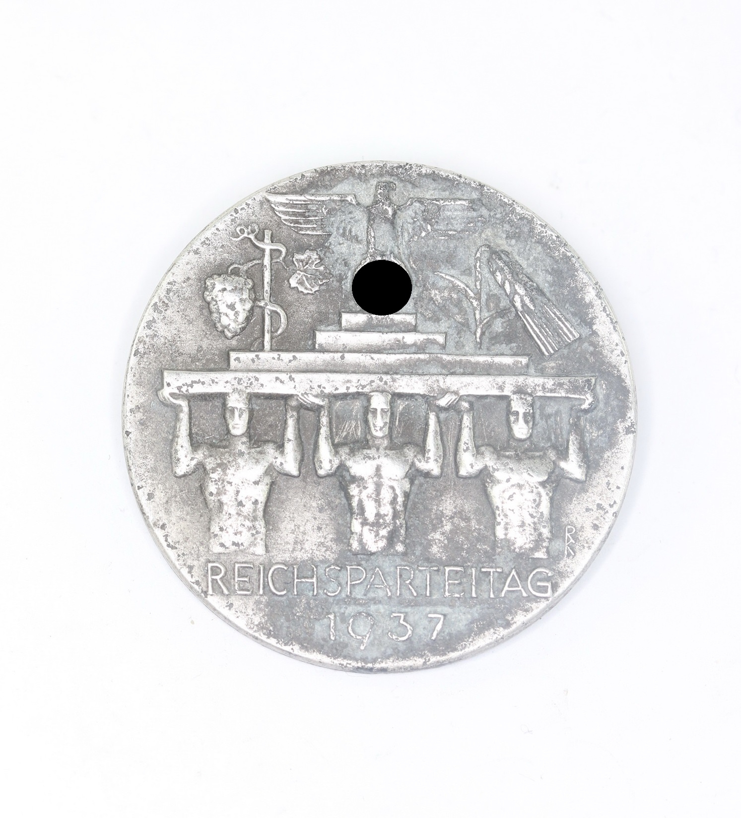 Abzeichen, Reichsparteitag 1937, Hst. E.F. Wiedmann Frankfurt a.M. – Bild 1