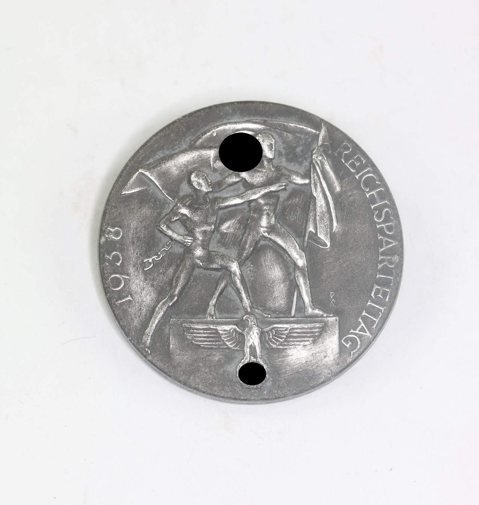 Abzeichen, Reichsparteitag 1938, Hst. L.O. Stillgebauer Solingen RZM M9/108 – Bild 1