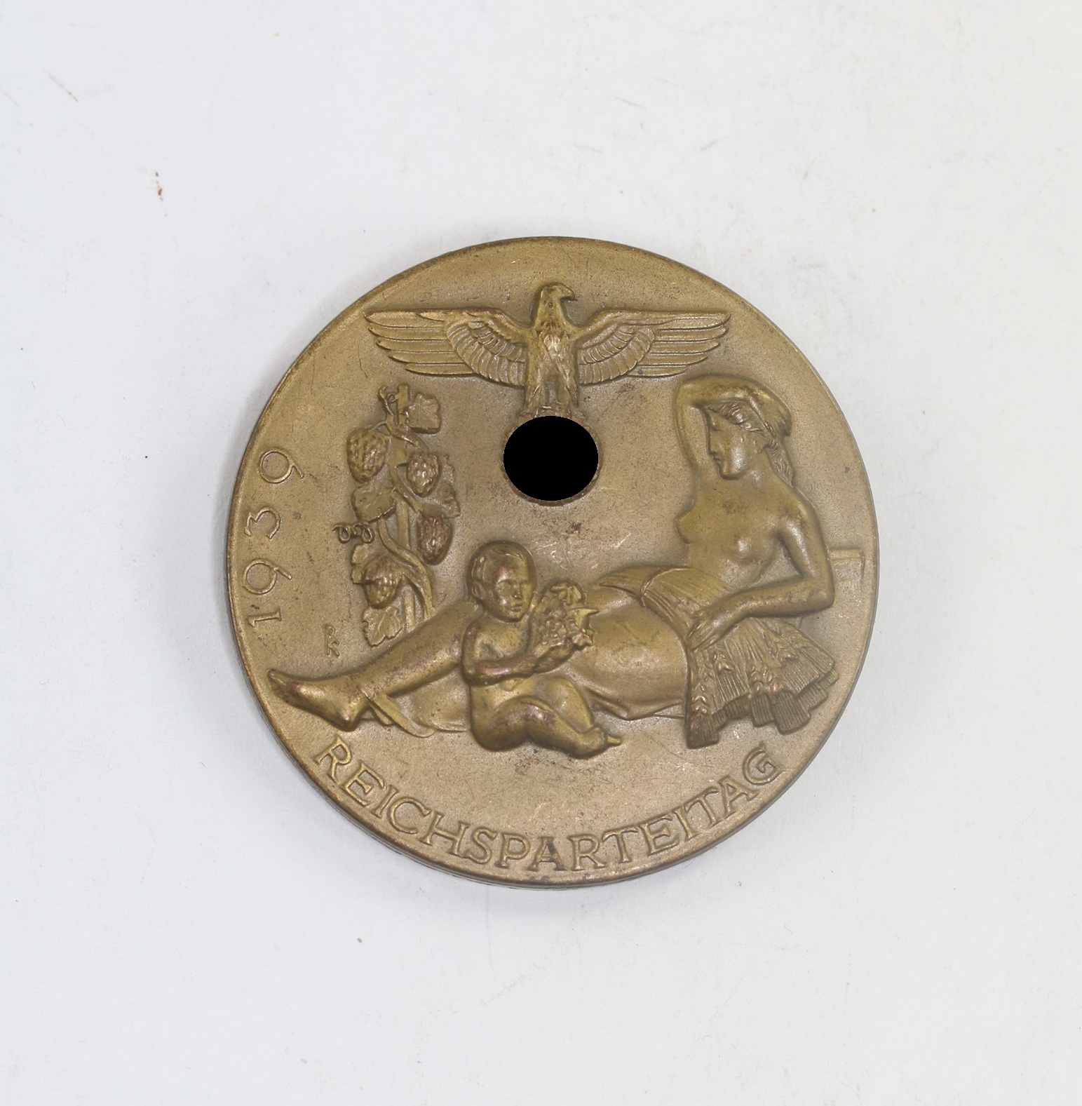 Abzeichen, Reichsparteitag 1939, Hst. RZM M9/4 G. Brehmer Markneukirchen – Bild 1