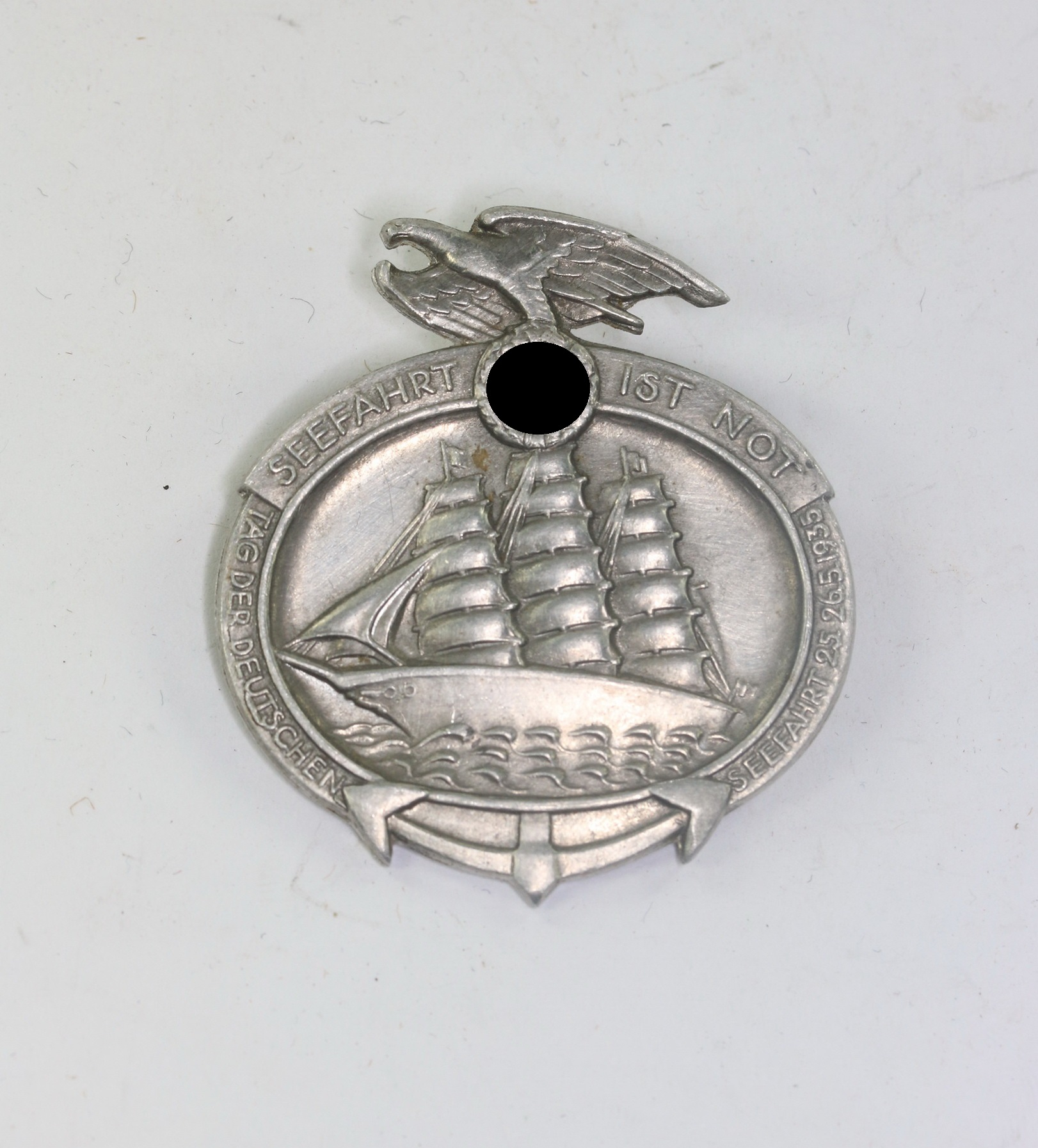 Abzeichen, Seefahrt ist Not Tag der Deutschen Seefahrt 25. 26.5. 1935, Hst. W. Annetsberger München 2SW – Bild 1