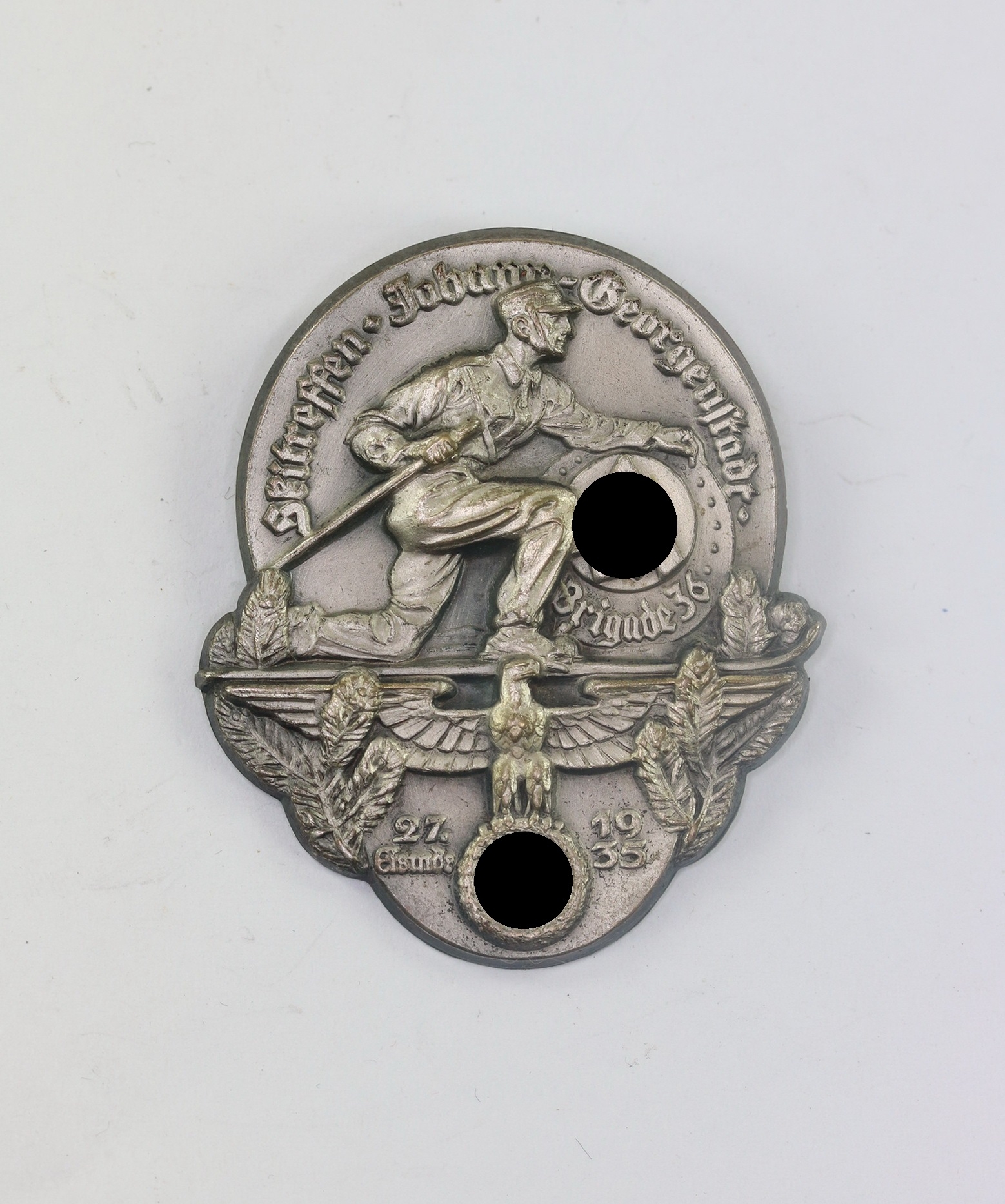 Abzeichen, Skitreffen Johann-Georgen Stadt Brigade 36 Eismde 1935 – Bild 1