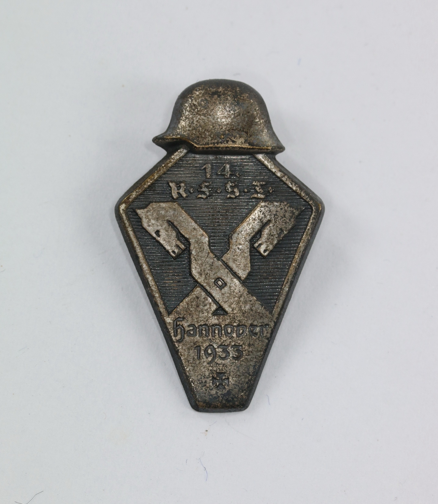 Abzeichen, Stahlhelmbund - Treffabzeichen 14. R.F.S.T. Hannover 1933 (Reichsfrontsoldatentag) – Bild 1