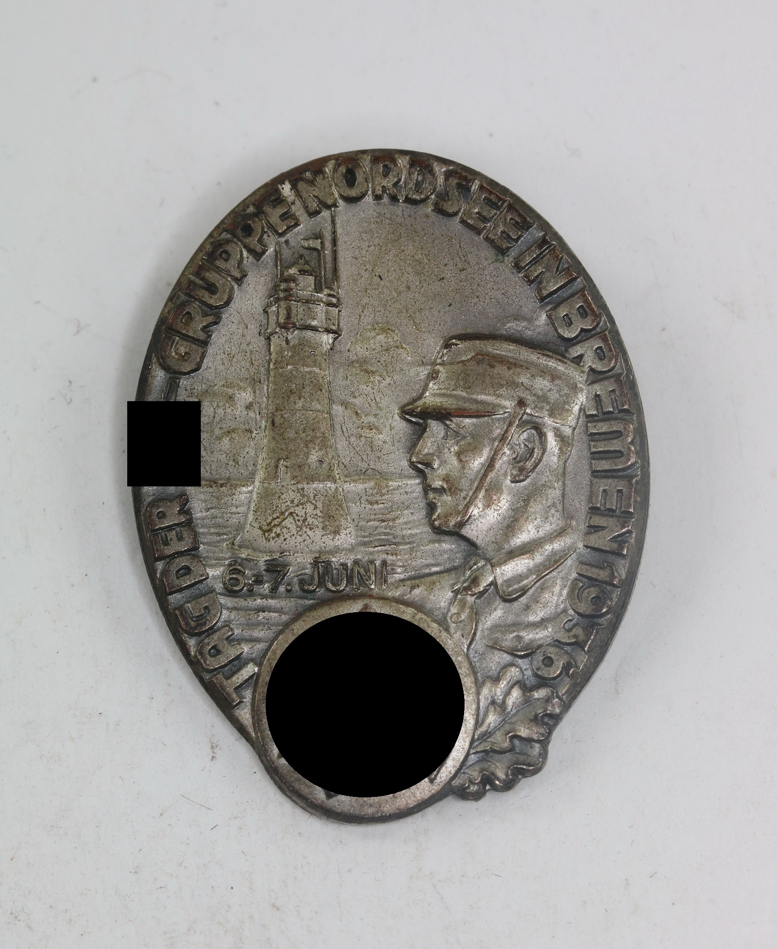 Abzeichen, Tag der SA-Gruppe Nordsee Bremen 1936, Hst. Bruno Mulde Bremen  – Bild 1