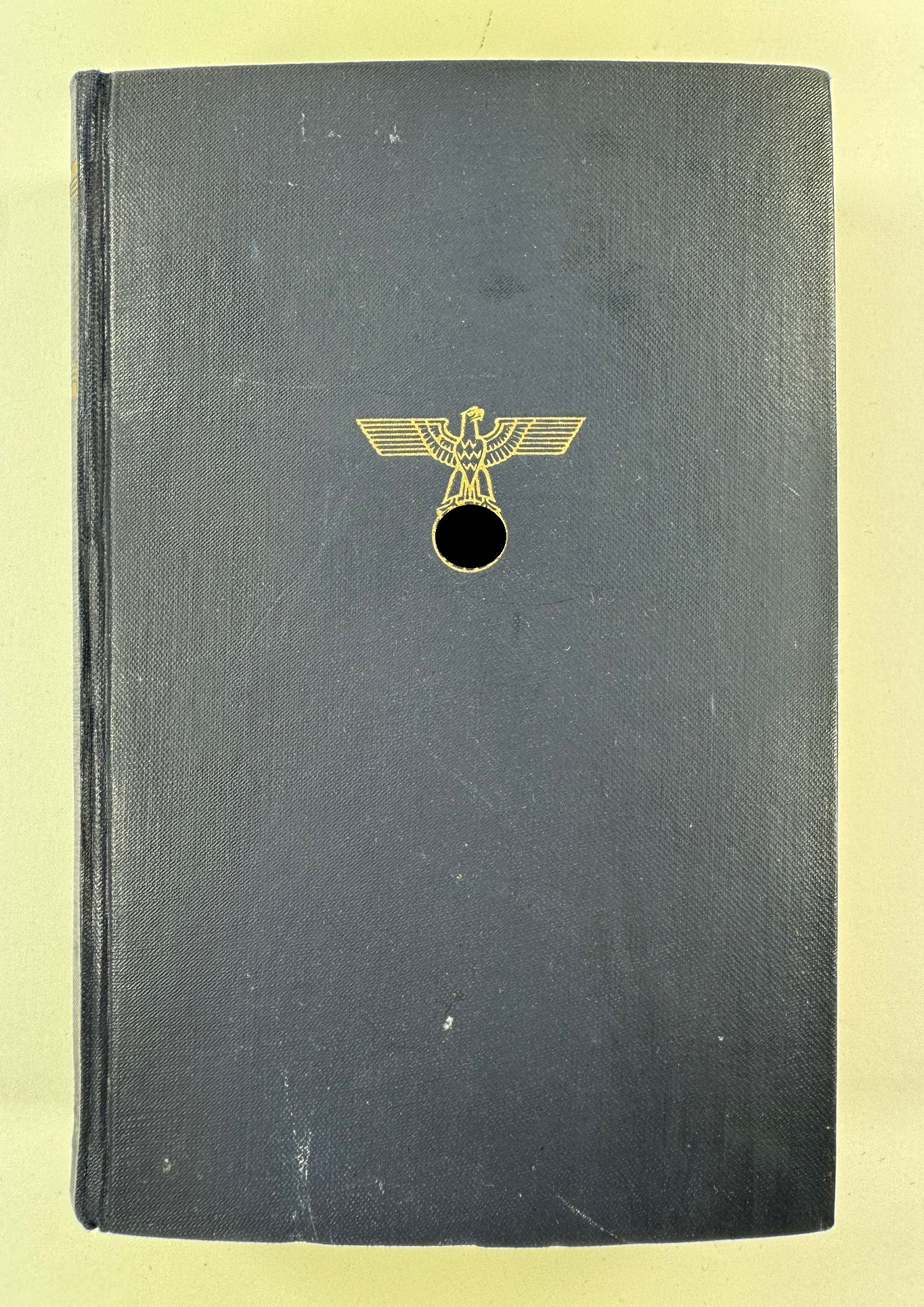 Adolf Hitler, Mein Kampf Volksausgabe 1943, lateinische Schriftform (!), Hoheitsadler mit geraden Flügeln (!) – Bild 1