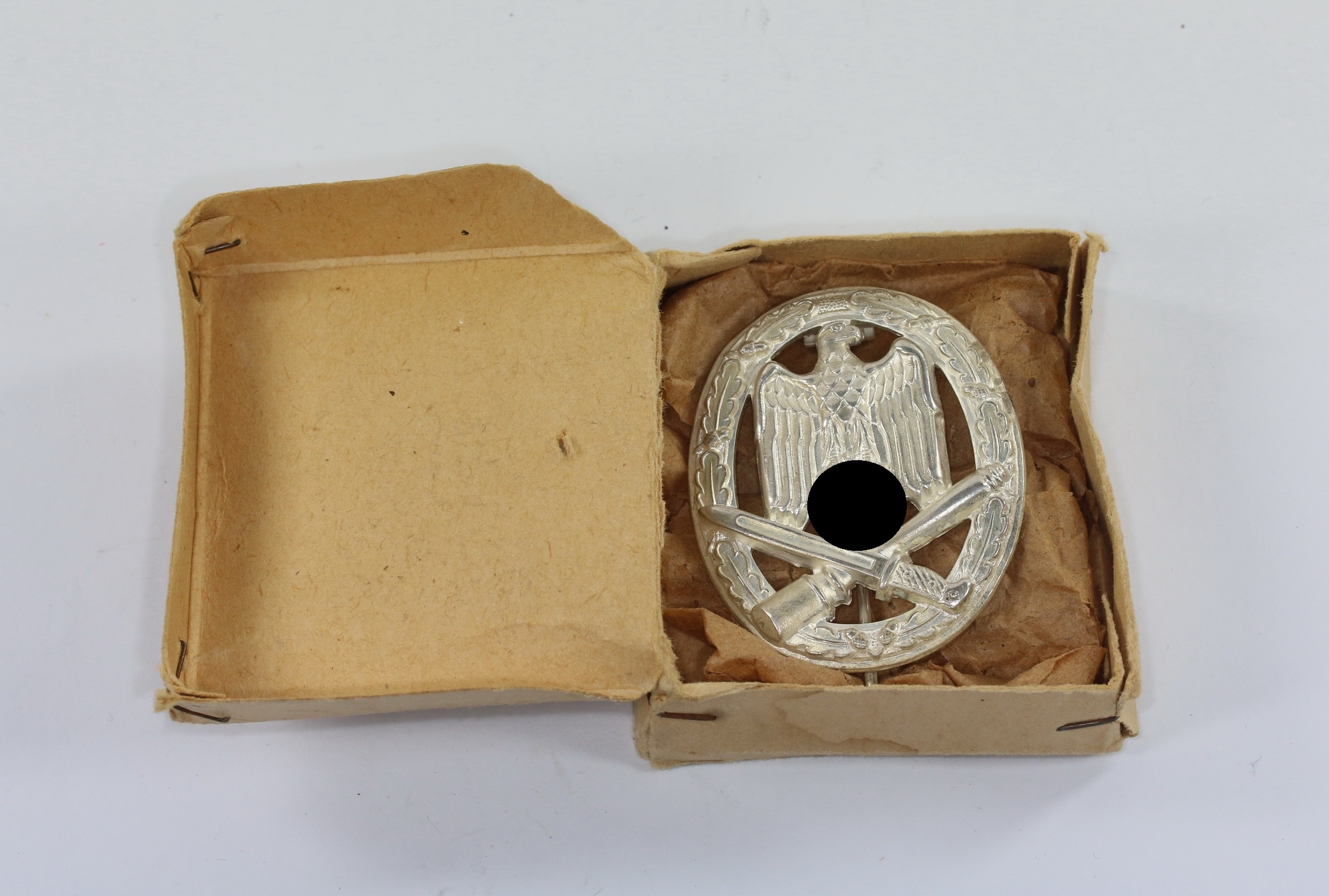 Allgemeines Sturmabzeichen, Buntmetall, Typ 1.18.1, in Verkaufschachtel – Bild 1