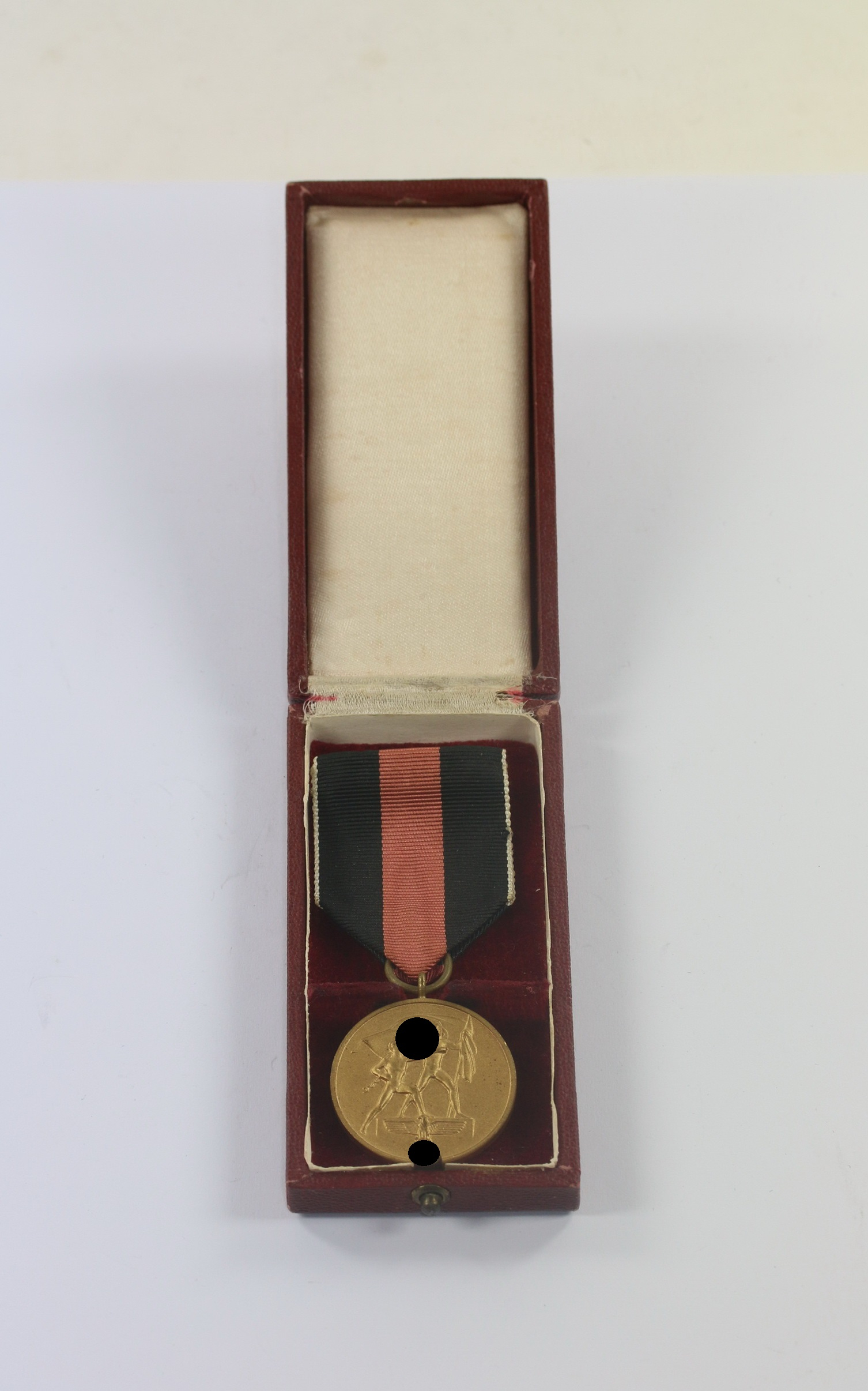 Anschlußmedaille Sudetenland (1. Oktober 1938), im Etui – Bild 1