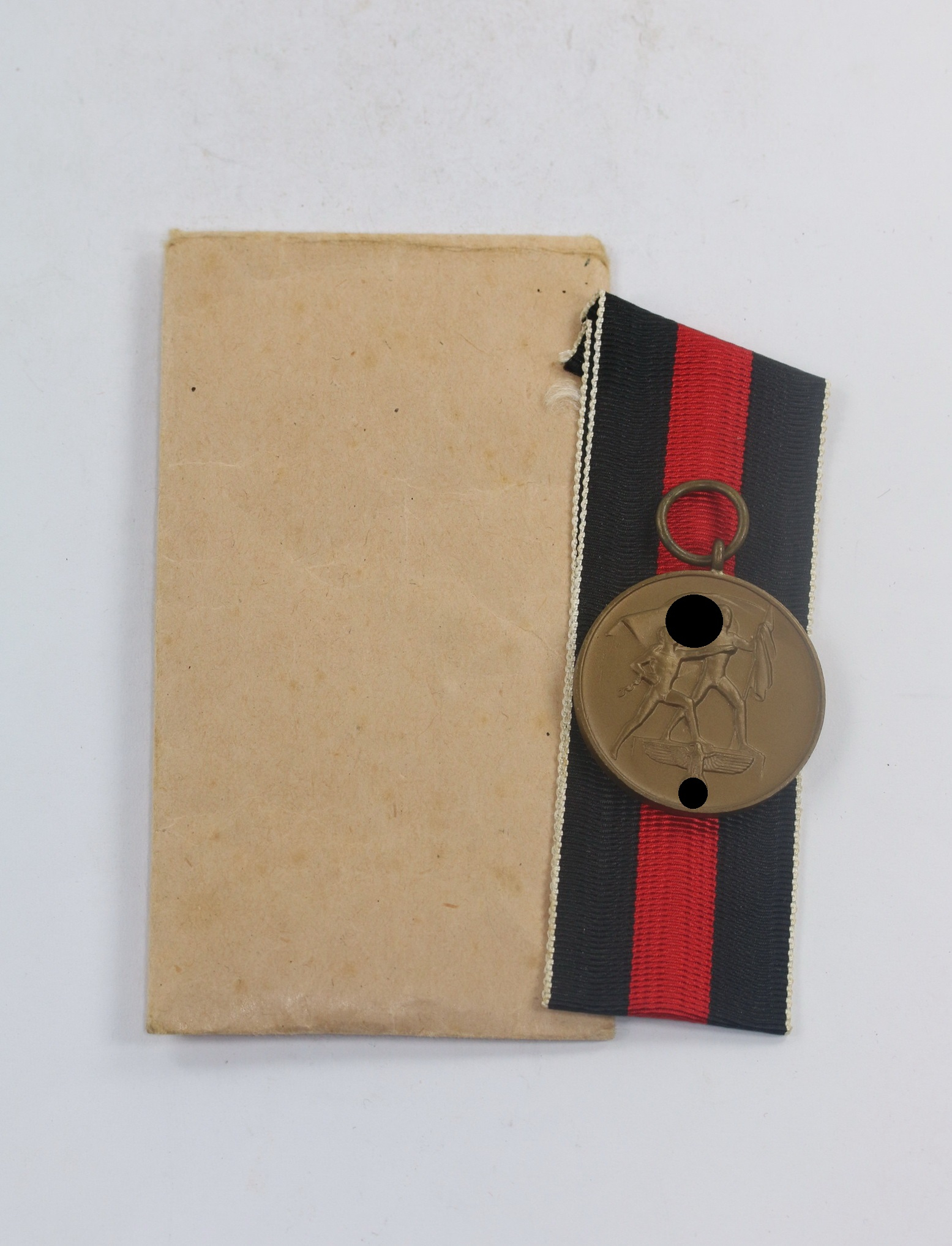  Anschlußmedaille Sudetenland, in Verkaufstüte E. Fred. Wiedmann Frankfurt a.M. S10 – Bild 1