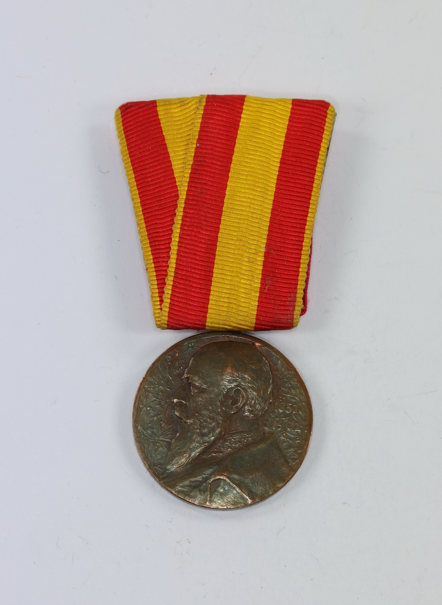 Baden, Regierungsjubiläumsmedaille 1902 an Einzelspange - 1852 1902 Regierungsjubiläum S.K.H. des Grosherzogs Friedrich von Baden – Bild 1