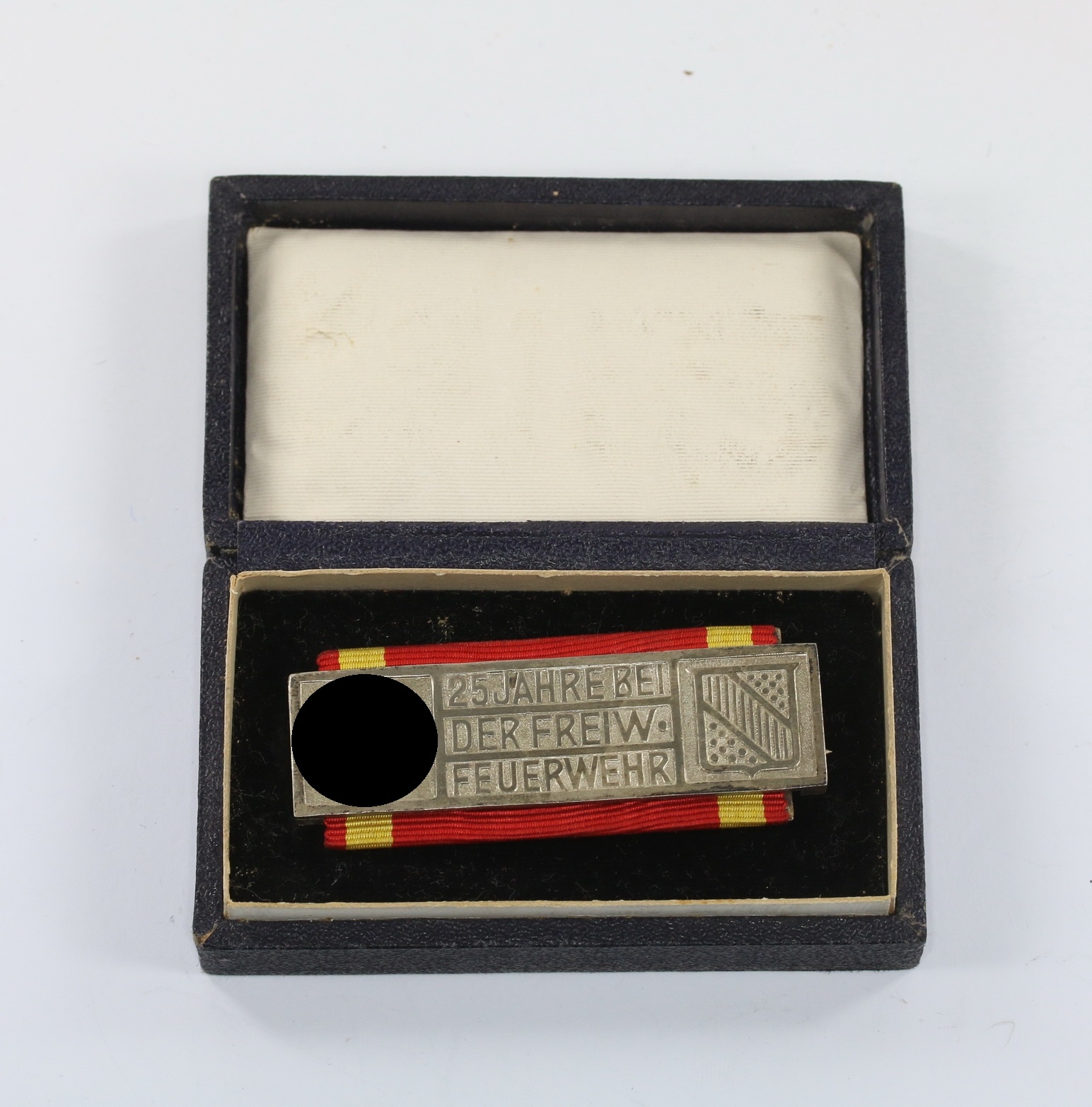 Badisches Ehrenzeichen für 25 jährige Dienste bei der Freiwilligen Feuerwehr, im Etui – Bild 1