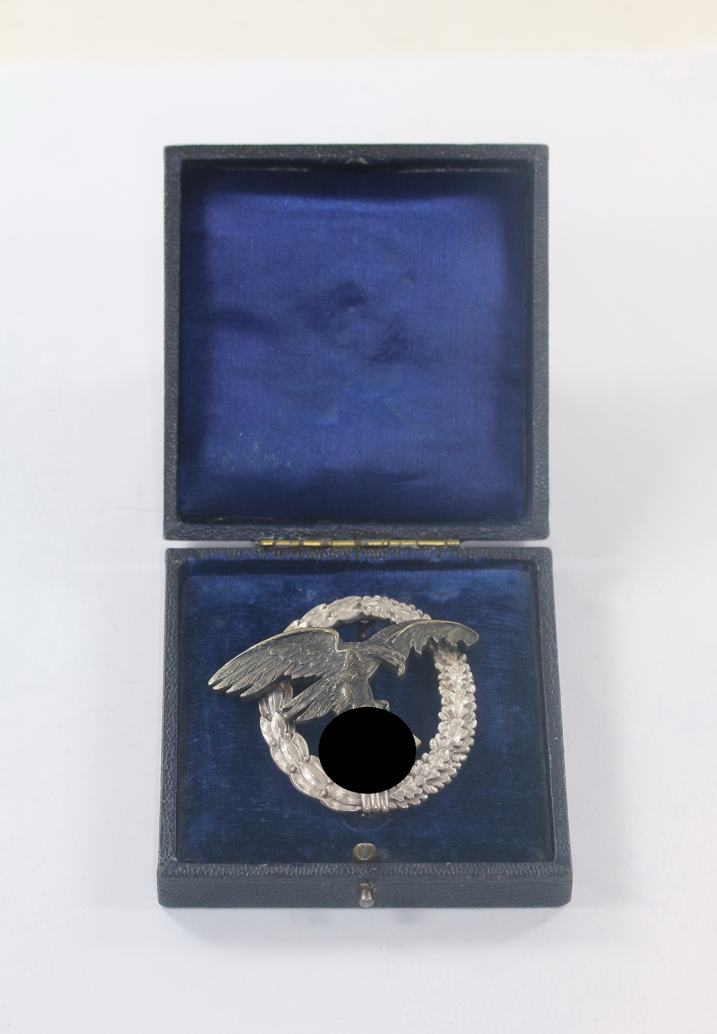 Beobachter Abzeichen der Luftwaffe, Wilhelm Deumer, flach (D.1), im Deumer Etui Beobachter – Bild 1