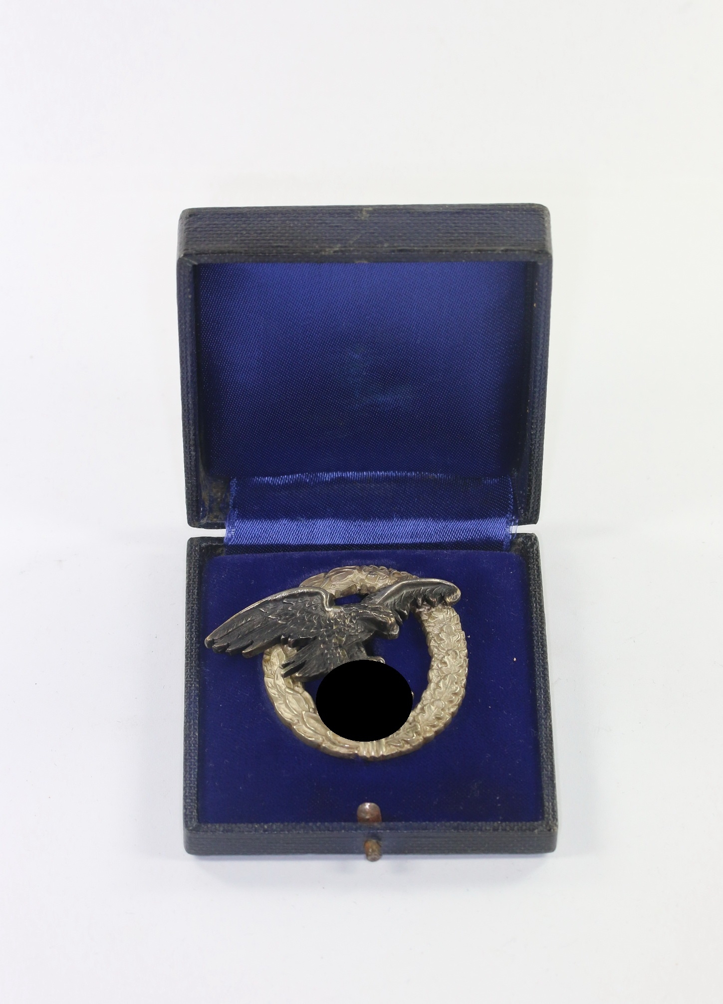  Beobachterabzeichen der Luftwaffe, Hst. C.E. Juncker Berlin SW, im Etui – Bild 1