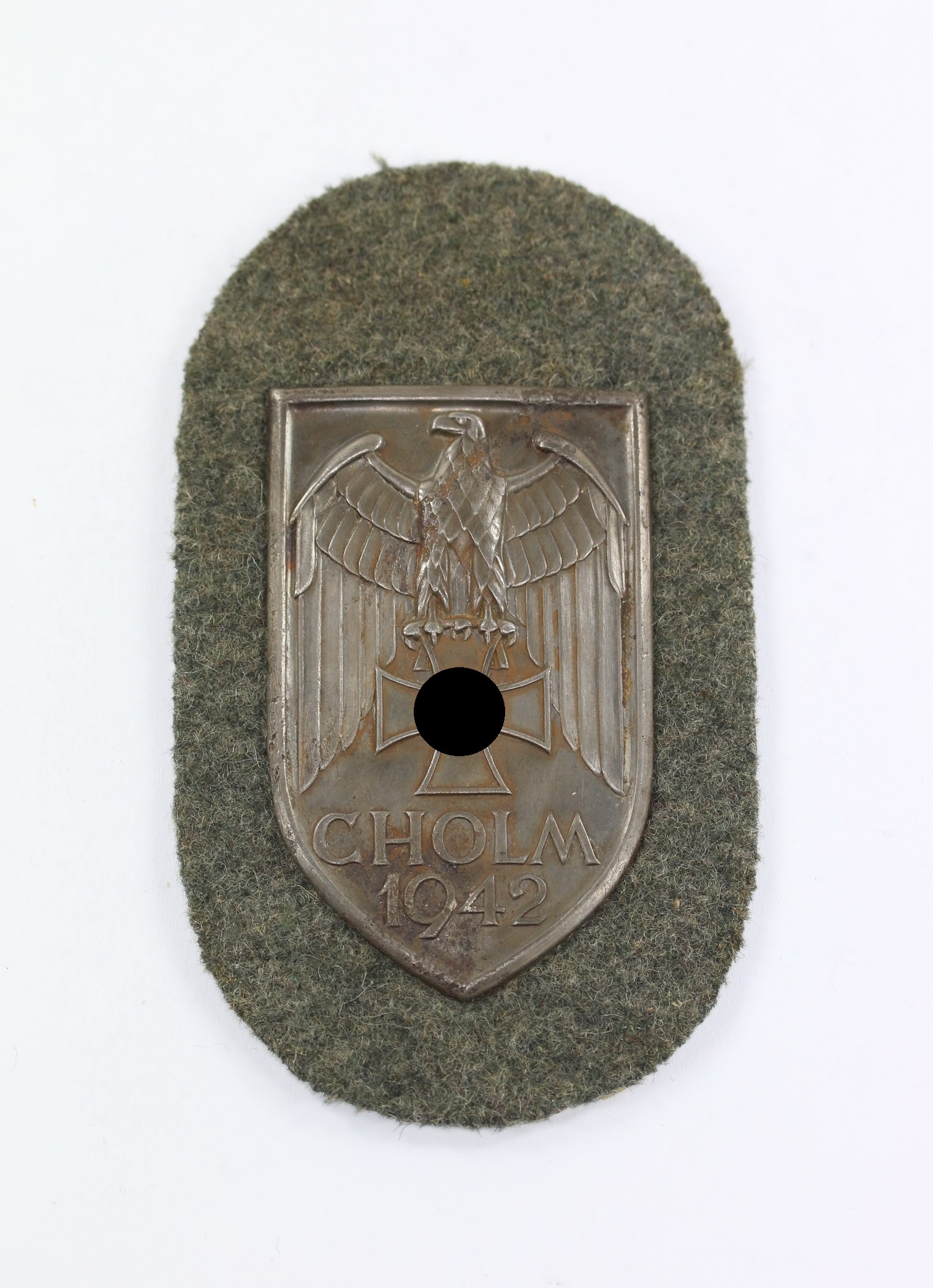 cholm_1942_armschild_long_m_1__1 Cholmschild auf Heeresstoff, "Long M" – Bild 1