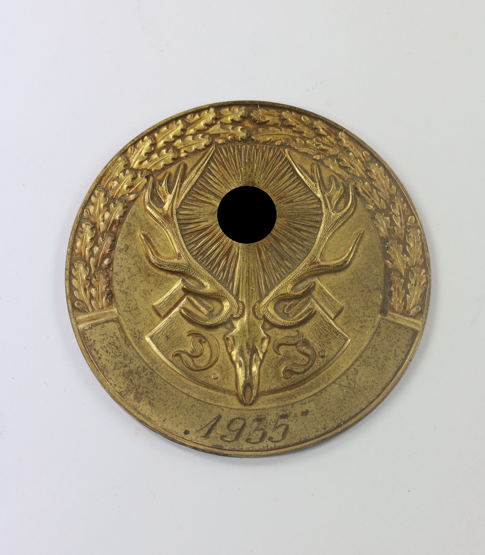  Deutsche Jägerschft (D.J.), Ehrenpreis in Gold 1935, Ges. Gesch. – Bild 1