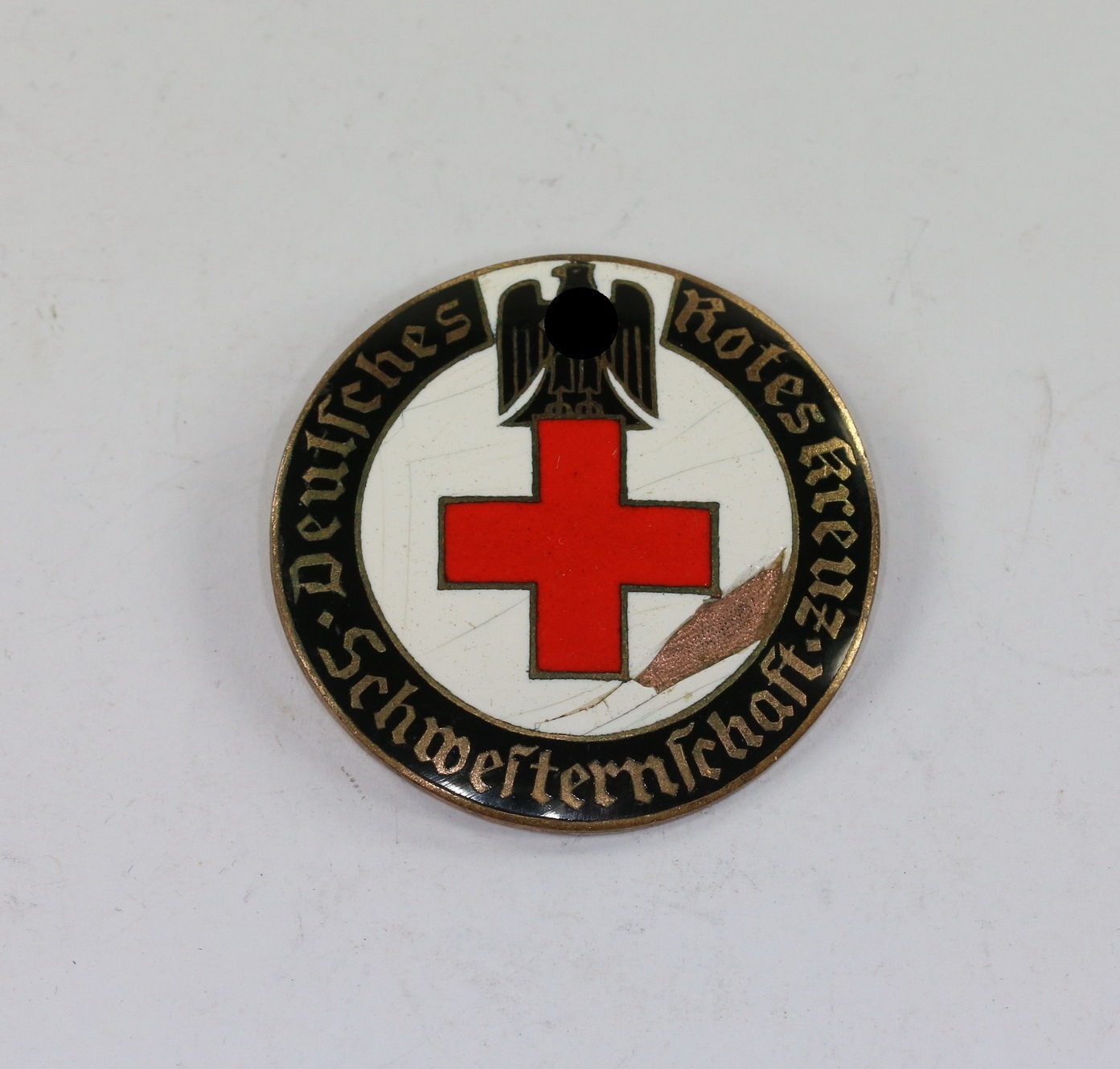 Deutsches Rotes Kreuz (DRK), Brosche Schwesternschaft, Schwestern für über See (!), 42 mm – Bild 1