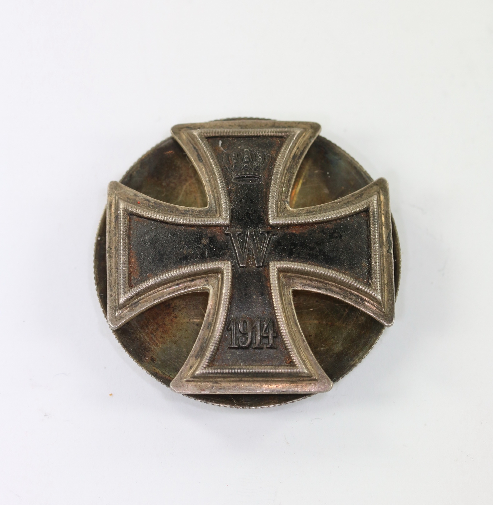 Eisernes Kreuz 1. Klasse 1914, Hst. Hansen 938 (!), an Schraubscheibe – Bild 1