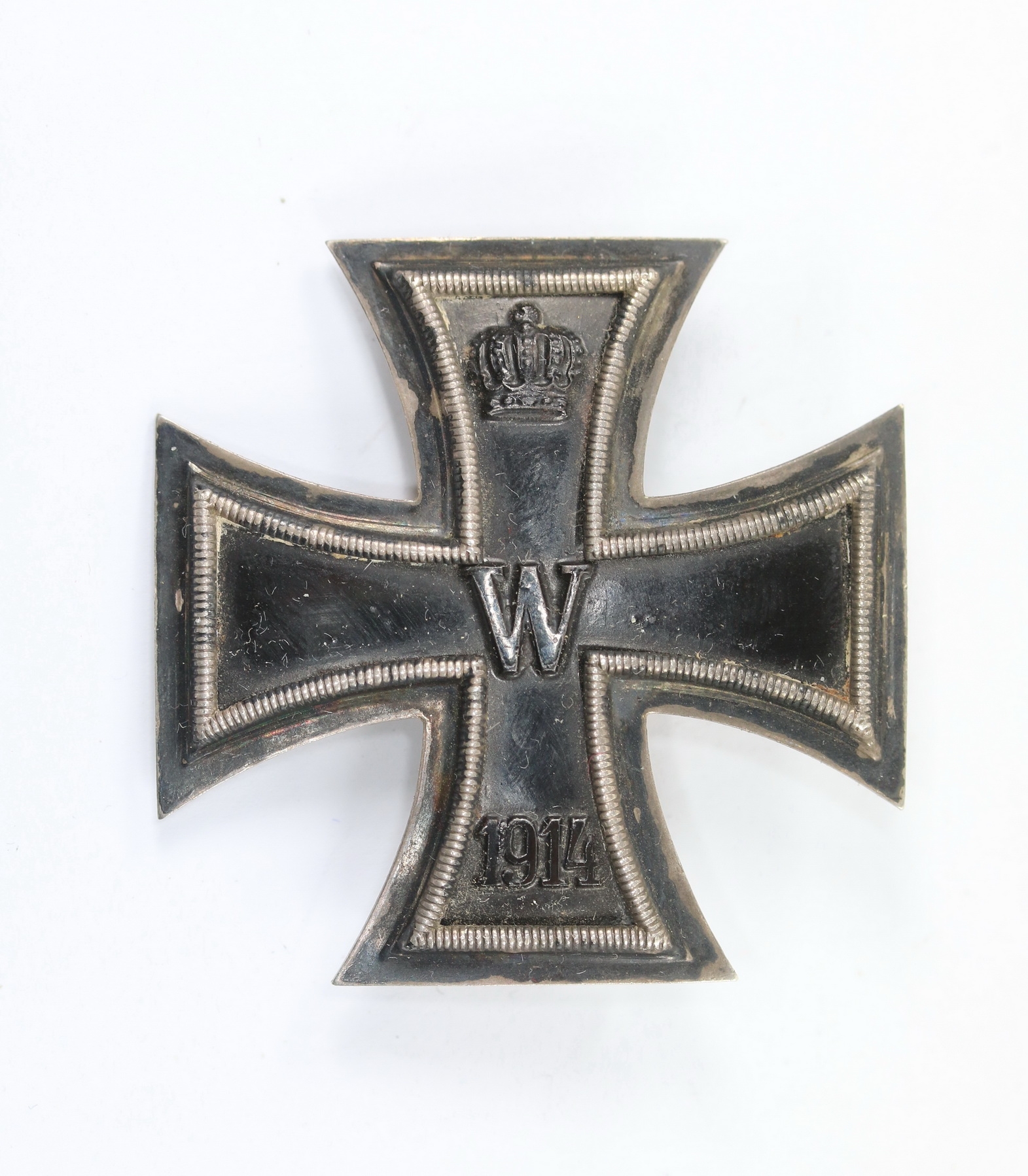 Eisernes Kreuz 1. Klasse 1914, Hst. KMST, Silber (800), "Mausefalle" Variante – Bild 1