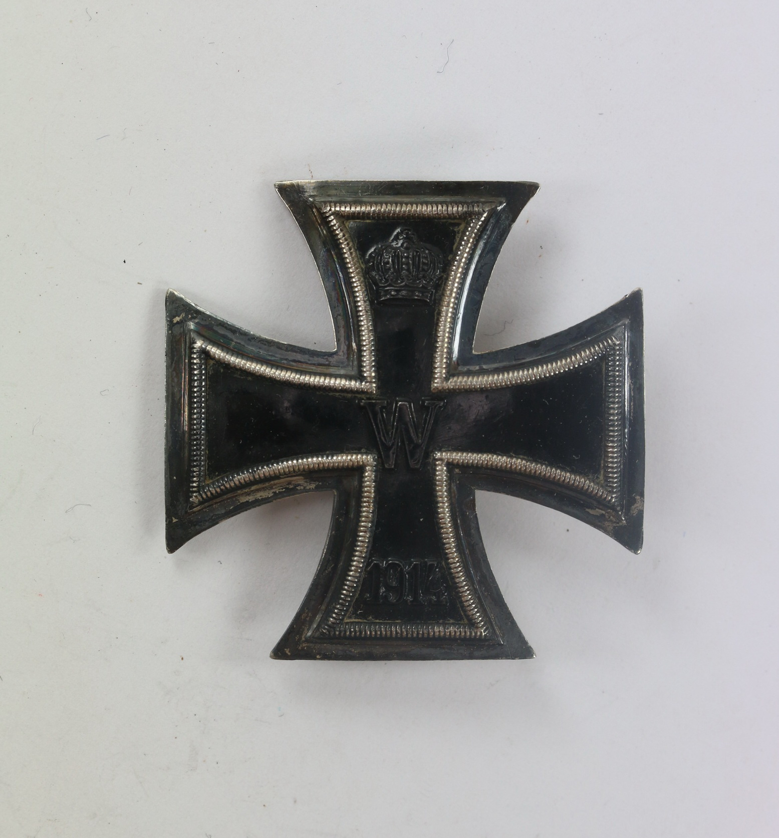 Eisernes Kreuz 1. Klasse 1914, Hst. K.M.S.T.  D.R.G.M., Silber (800) – Bild 1