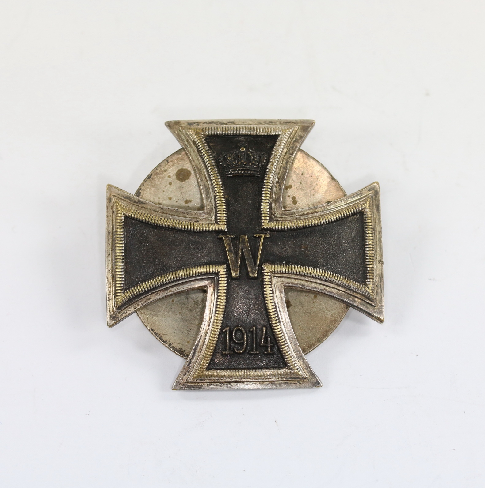 Eisernes Kreuz 1. Klasse 1914, Schickle, einteilig, an Schraubscheibe – Bild 1