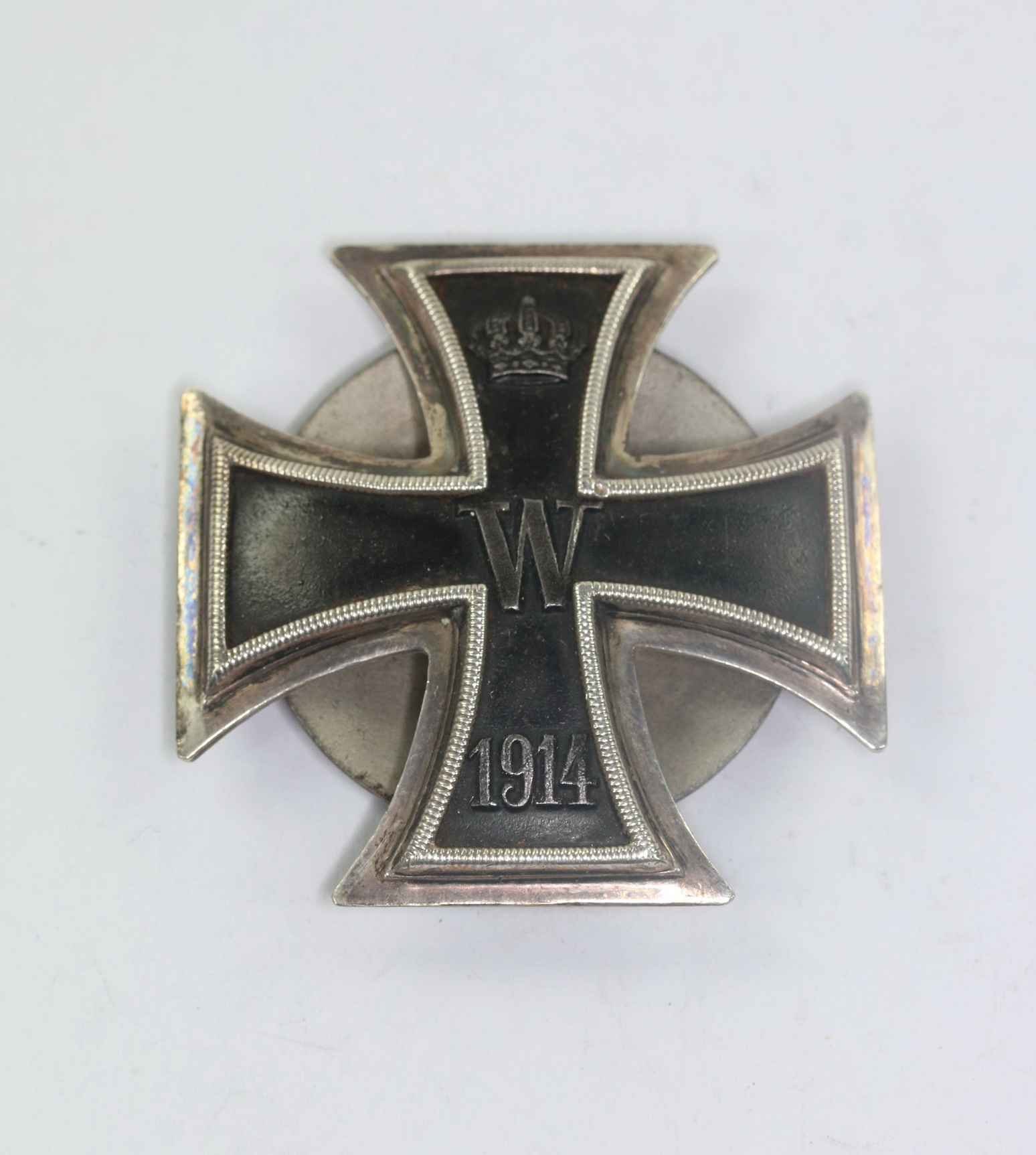 eisernes_kreuz_1 Eisernes Kreuz 1. Klasse 1914, Silber 800, an Scheibe und Mutter – Bild 1
