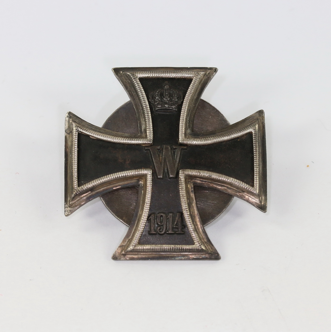 Eisernes Kreuz 1. Klasse 1914, Silber (800), an Schraubscheibe, Deutscher Offiziers Verein – Bild 1